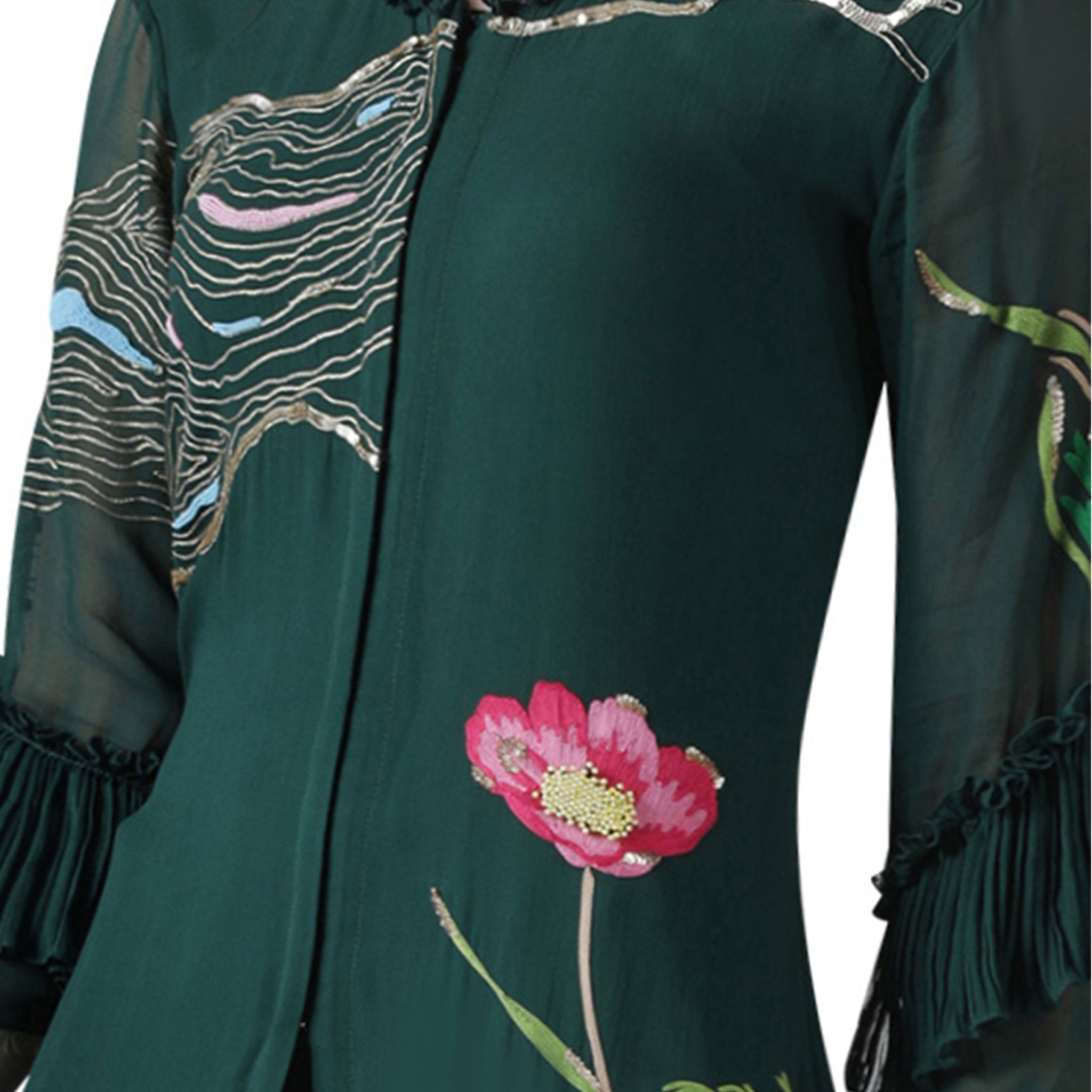 Embroidered Kurta and Pallazo Set