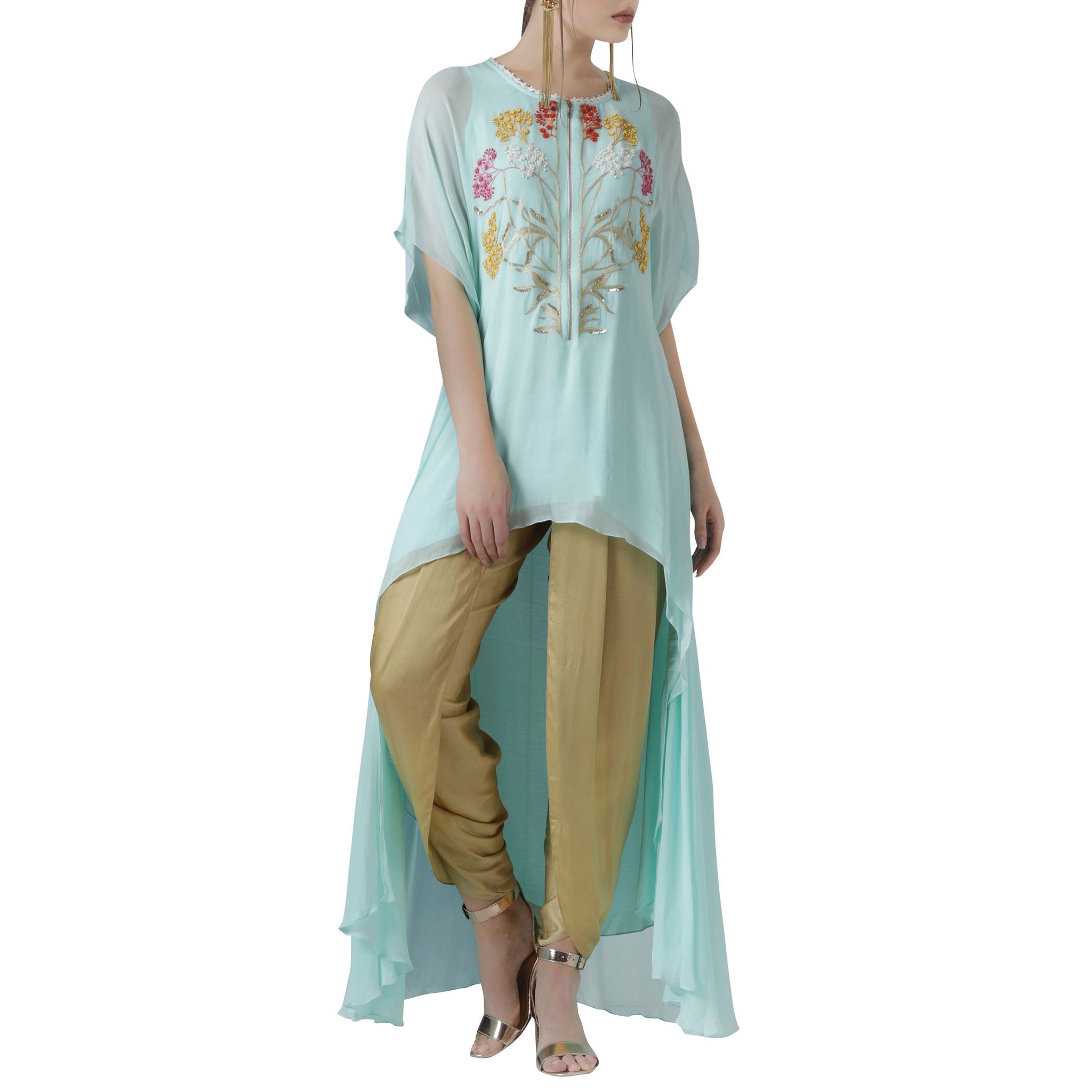 Embroidered Asymmetric Tunic