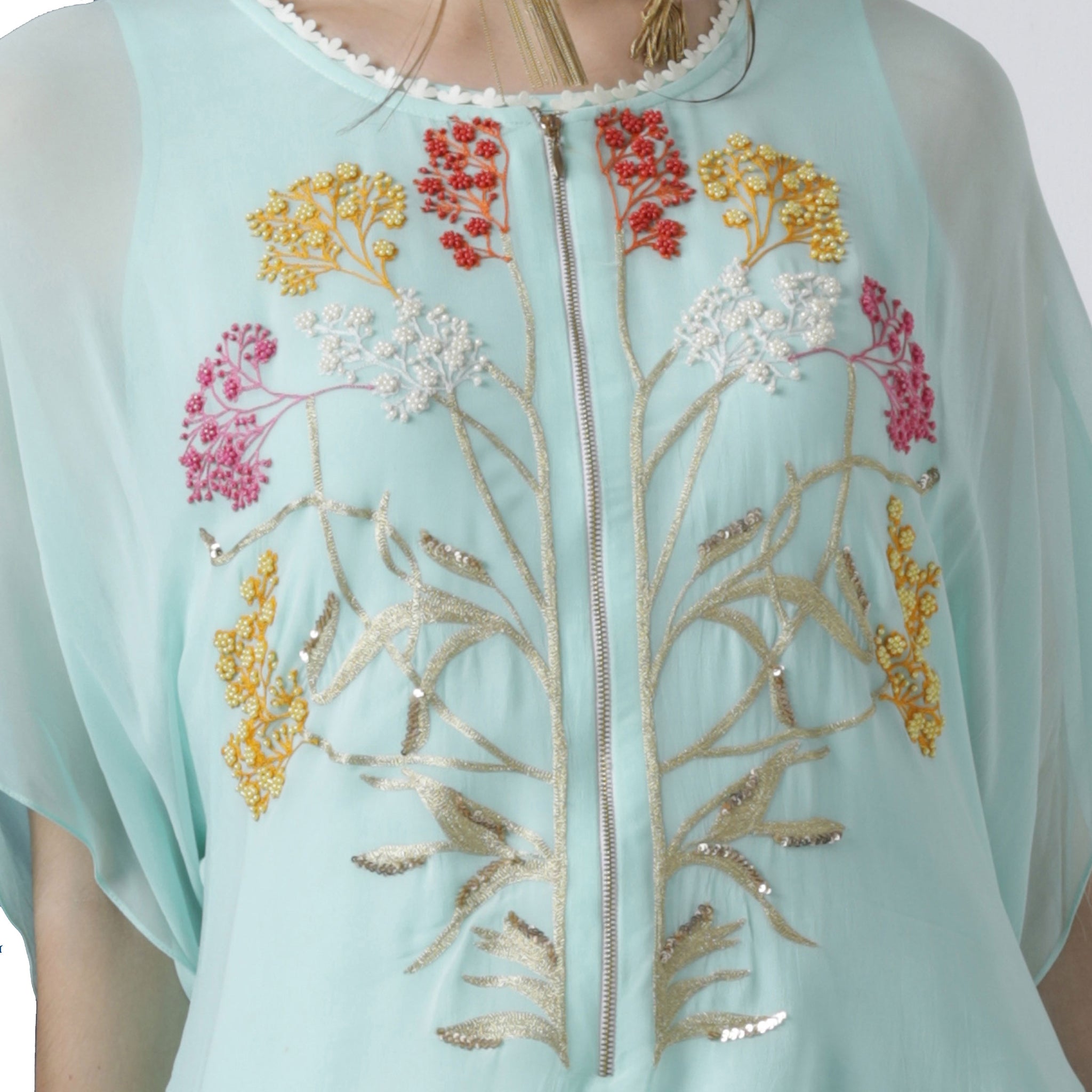 Embroidered Asymmetric Tunic