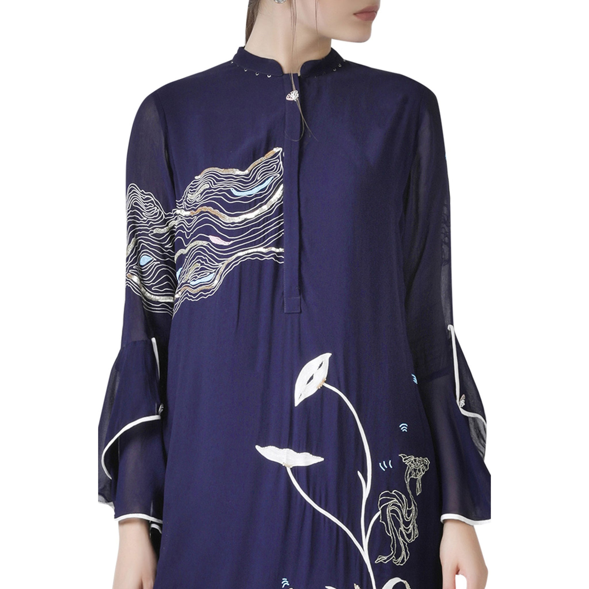 Embroidered Kurta Pallazo Set
