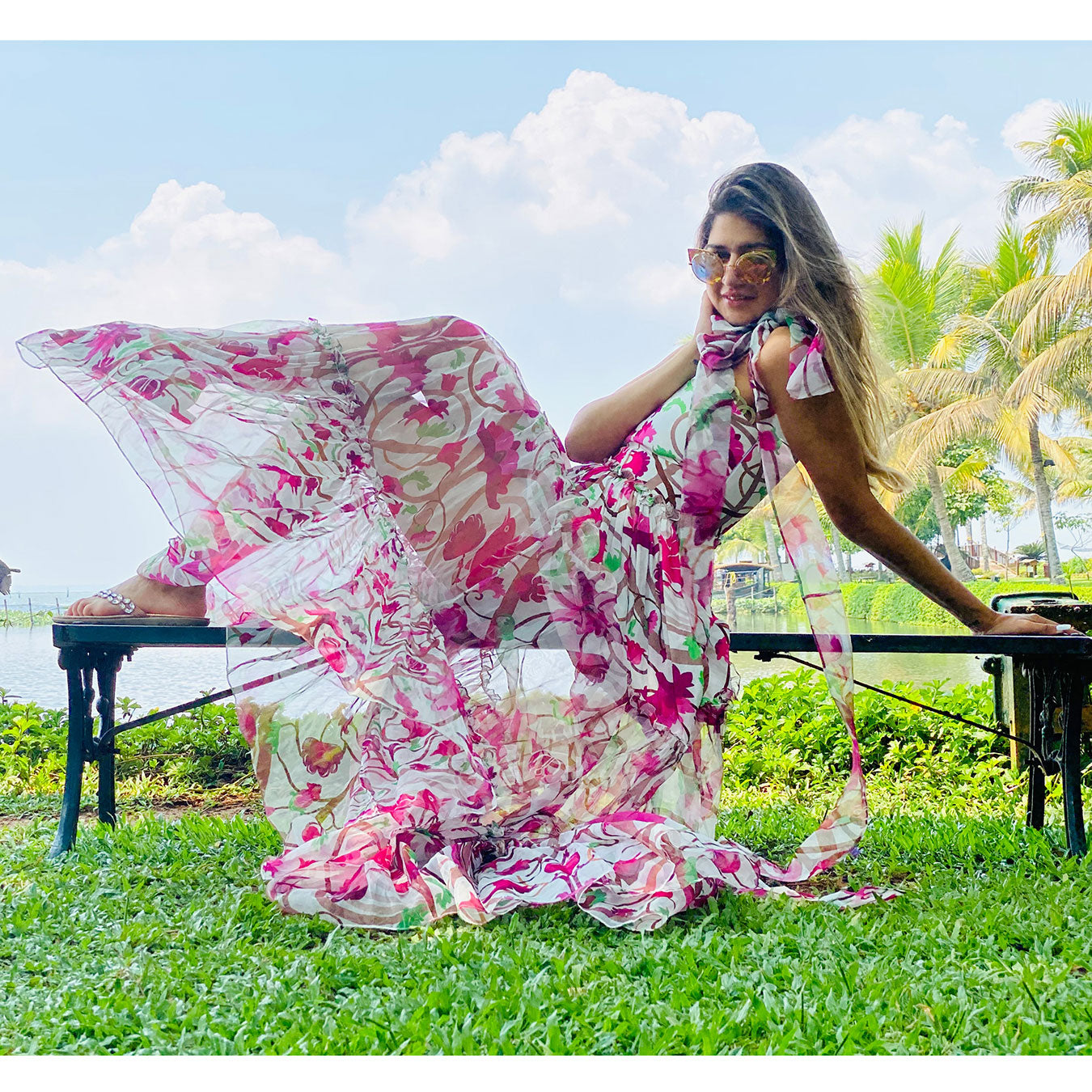 Embroidered Maxi Dress