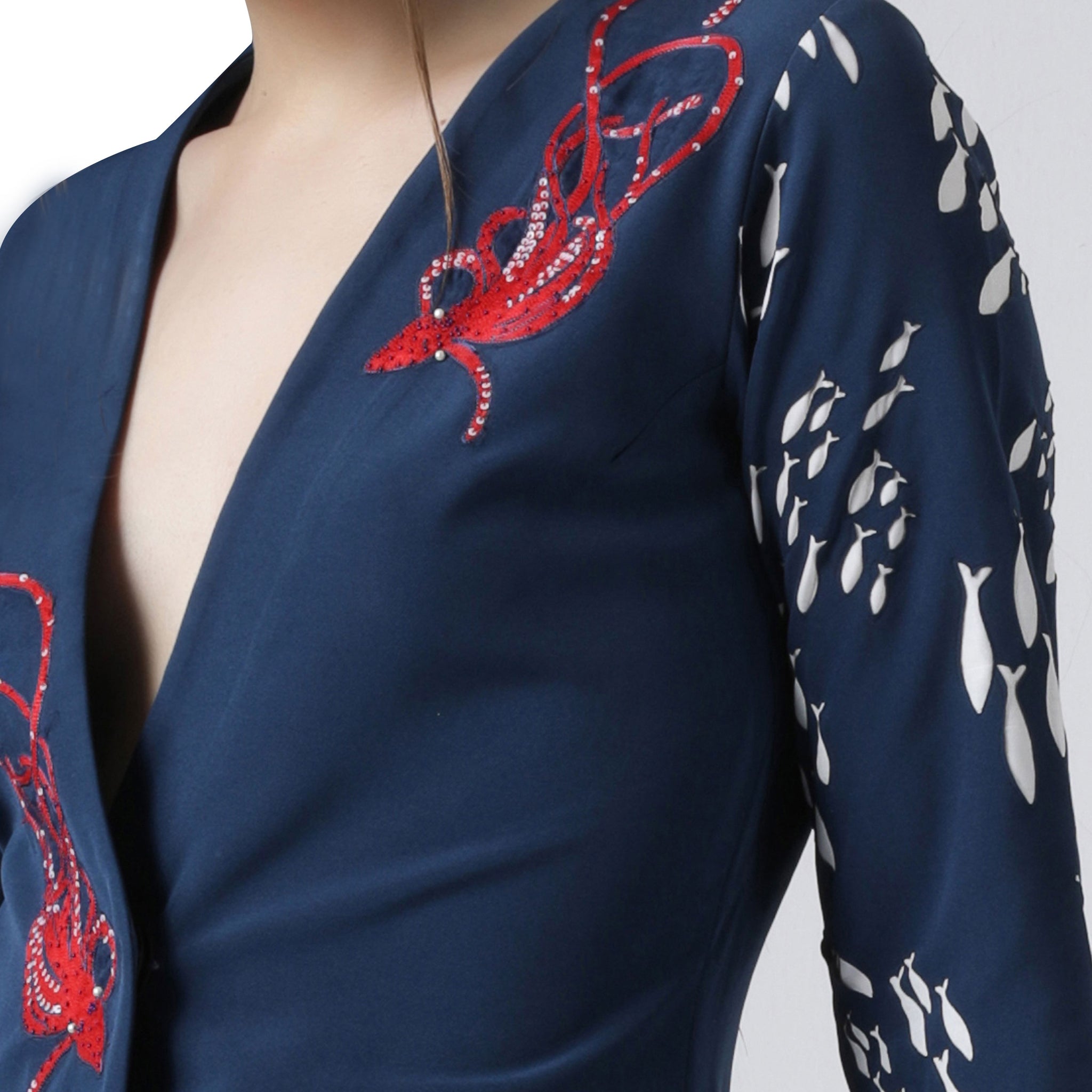 Embroidered Pant Suit set
