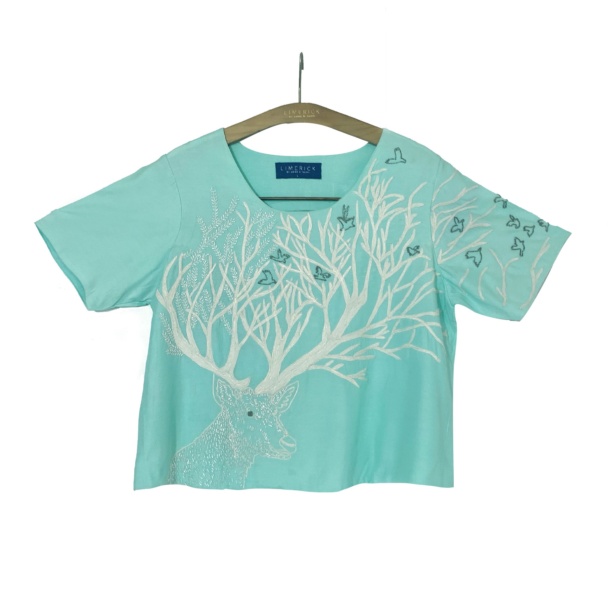 Embroidered Boxy Top