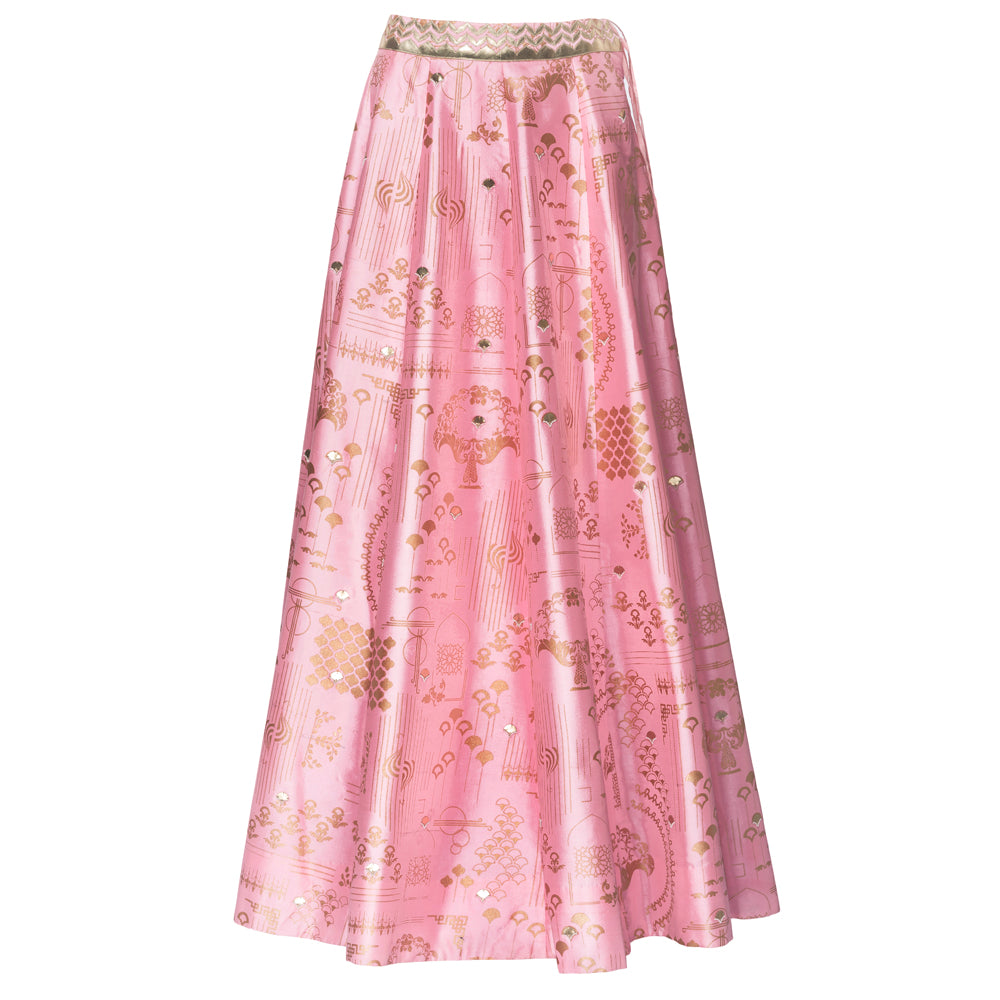Embroidered Draped Lehenga