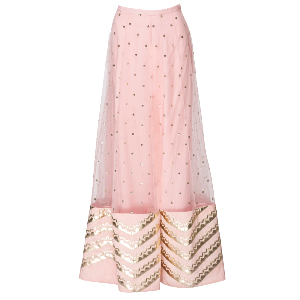 Embroidered Anarkali with Lehenga Skirt and Dupatta