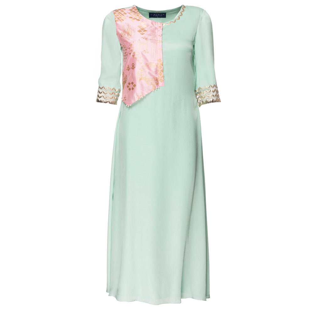 Embroidered Layered Kurta Set
