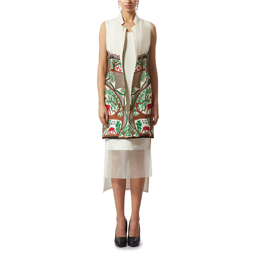 Sheer Hem Dress