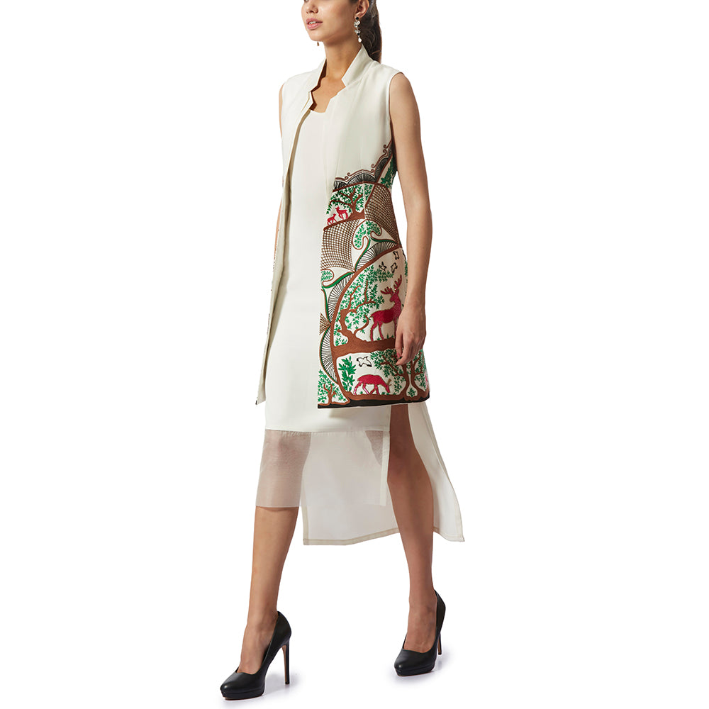 Sheer Hem Dress