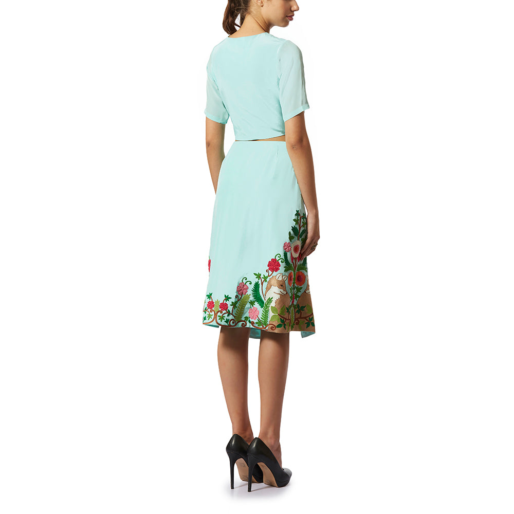 Culottes skirt embroidery online