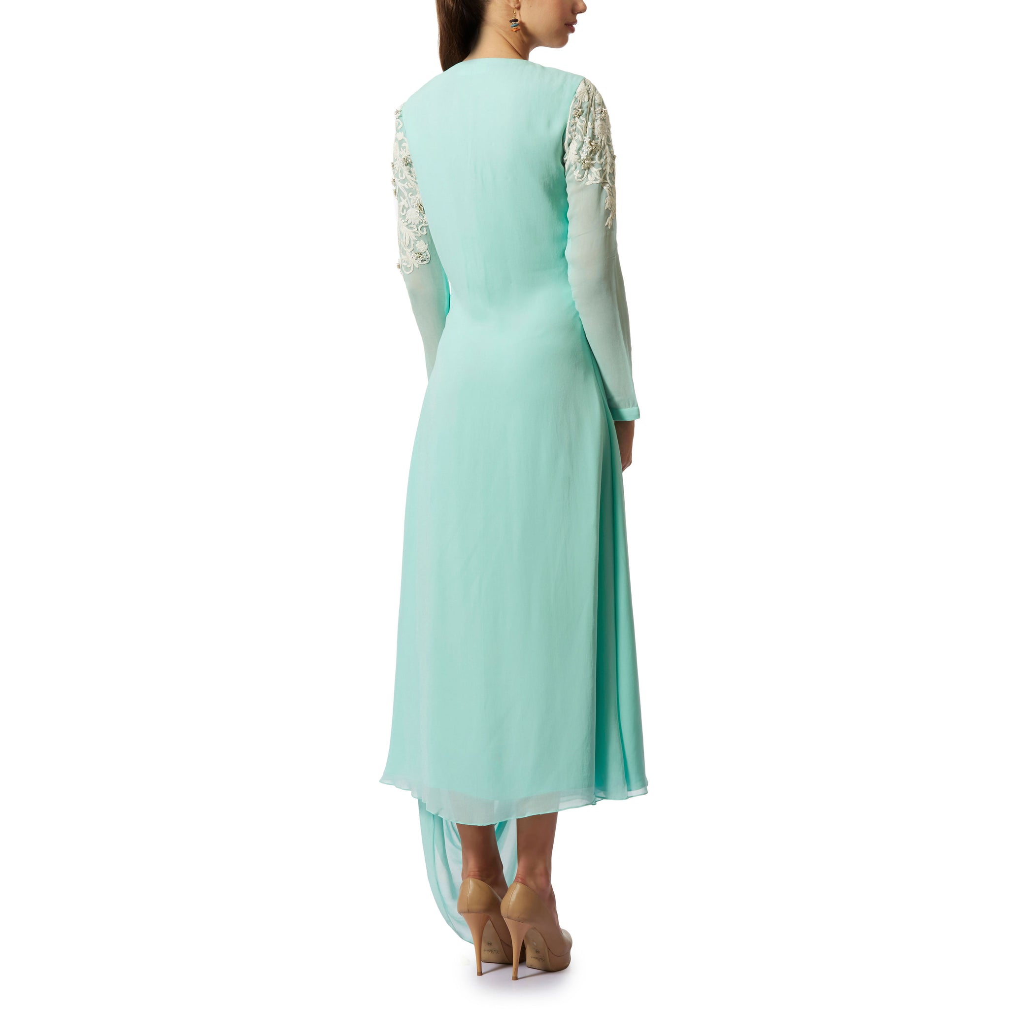 Embroidered Draped Tunic