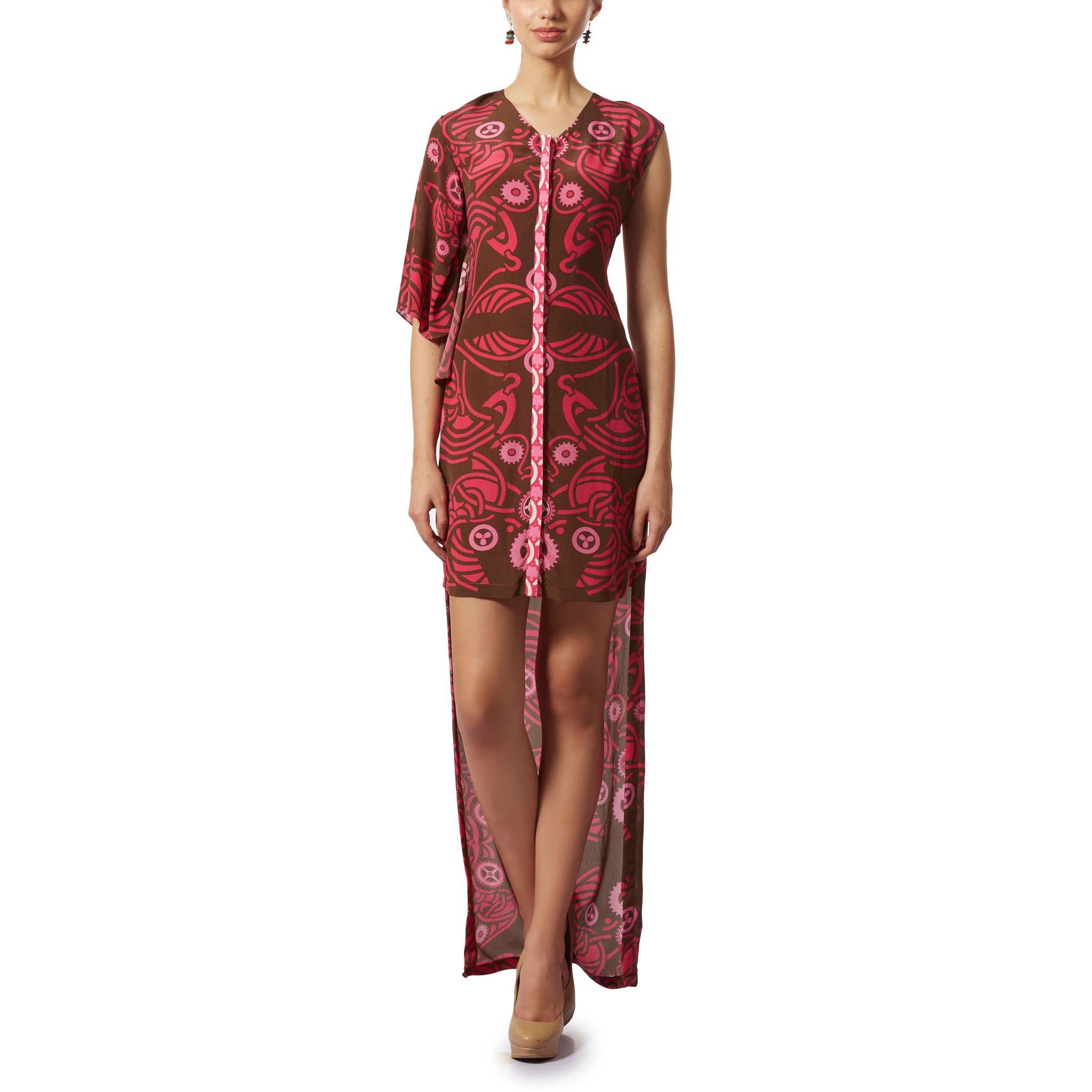 Printed Asymmetrical Tunic