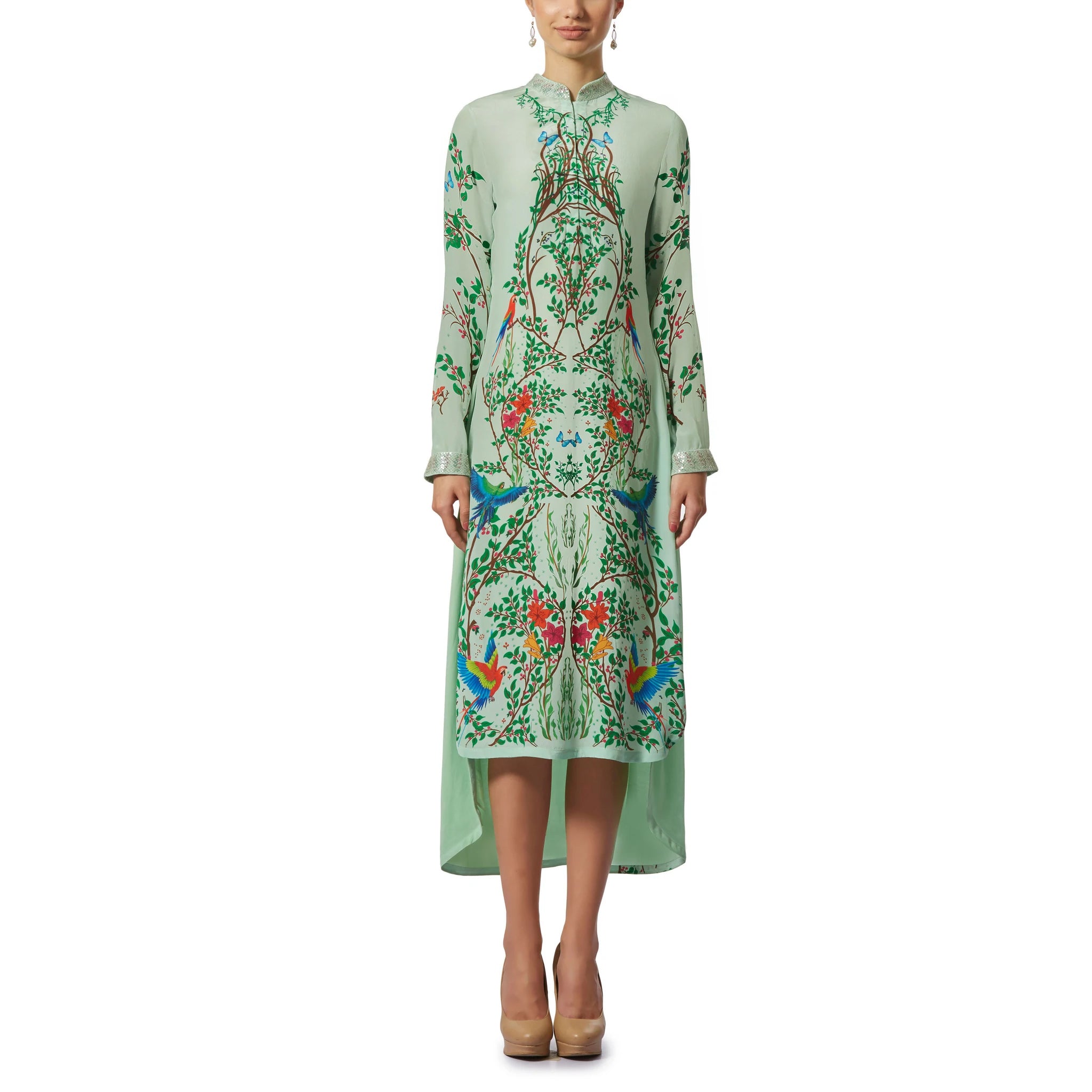 Embroidered High Low Tunic