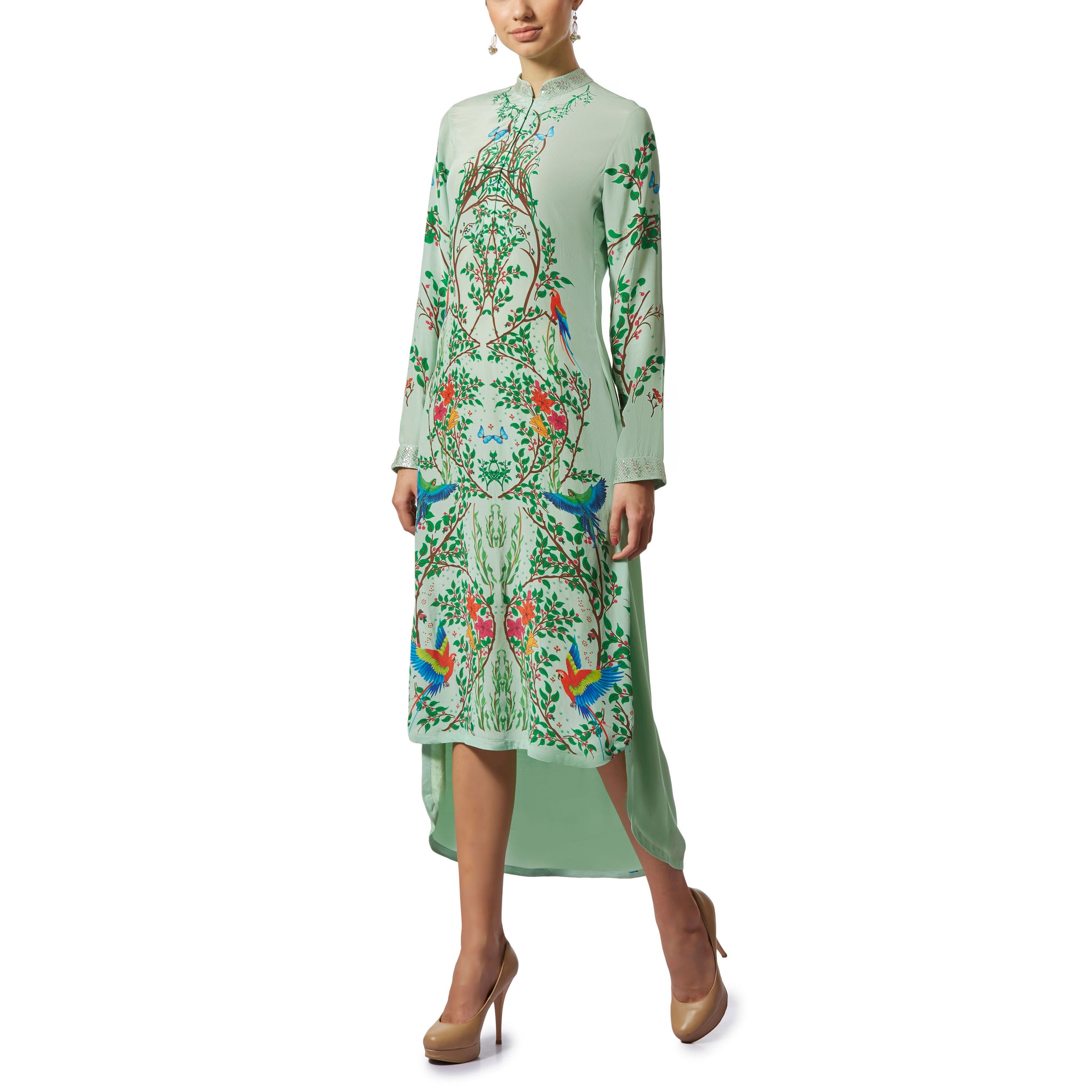 Embroidered High Low Tunic