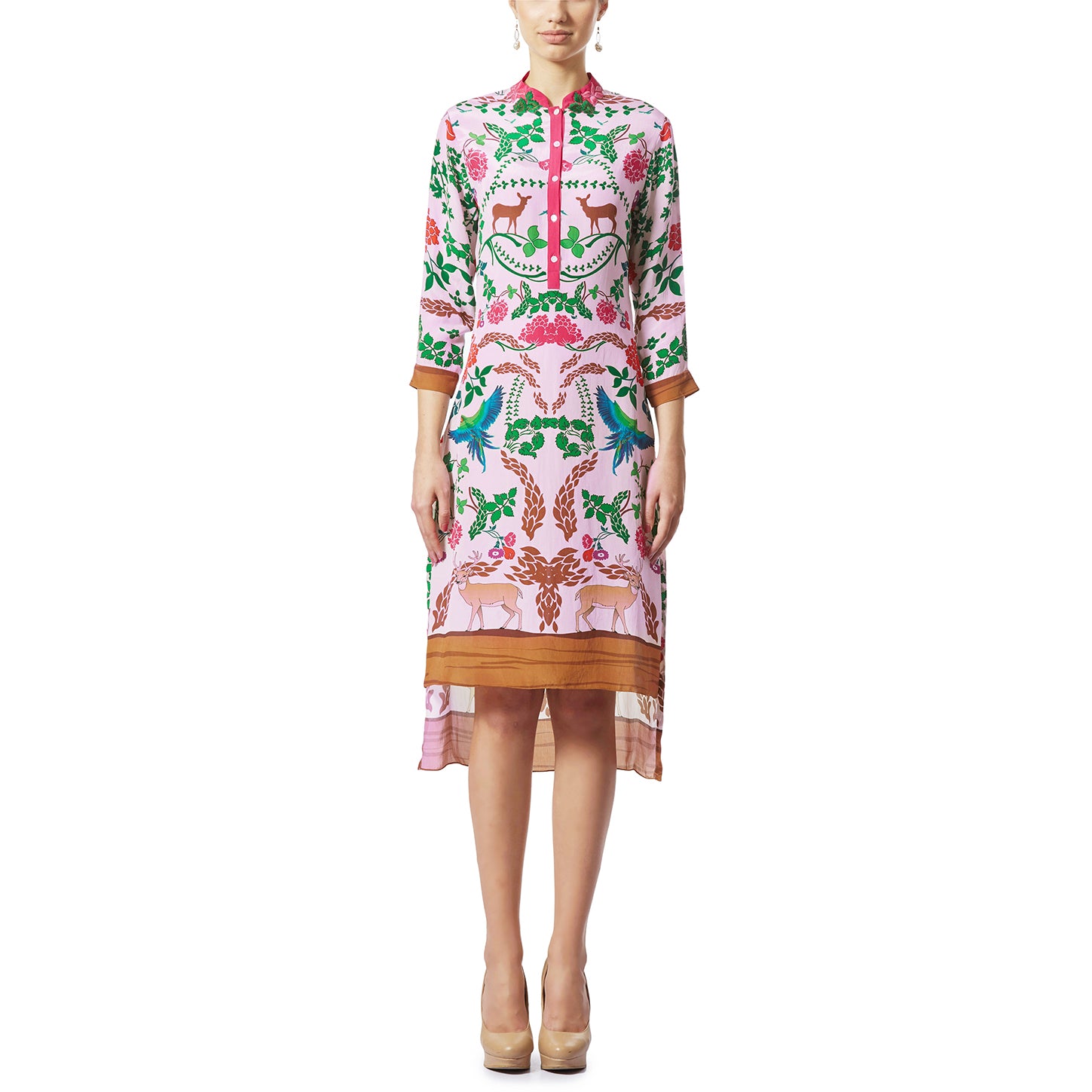 Embroidered High-Low Tunic