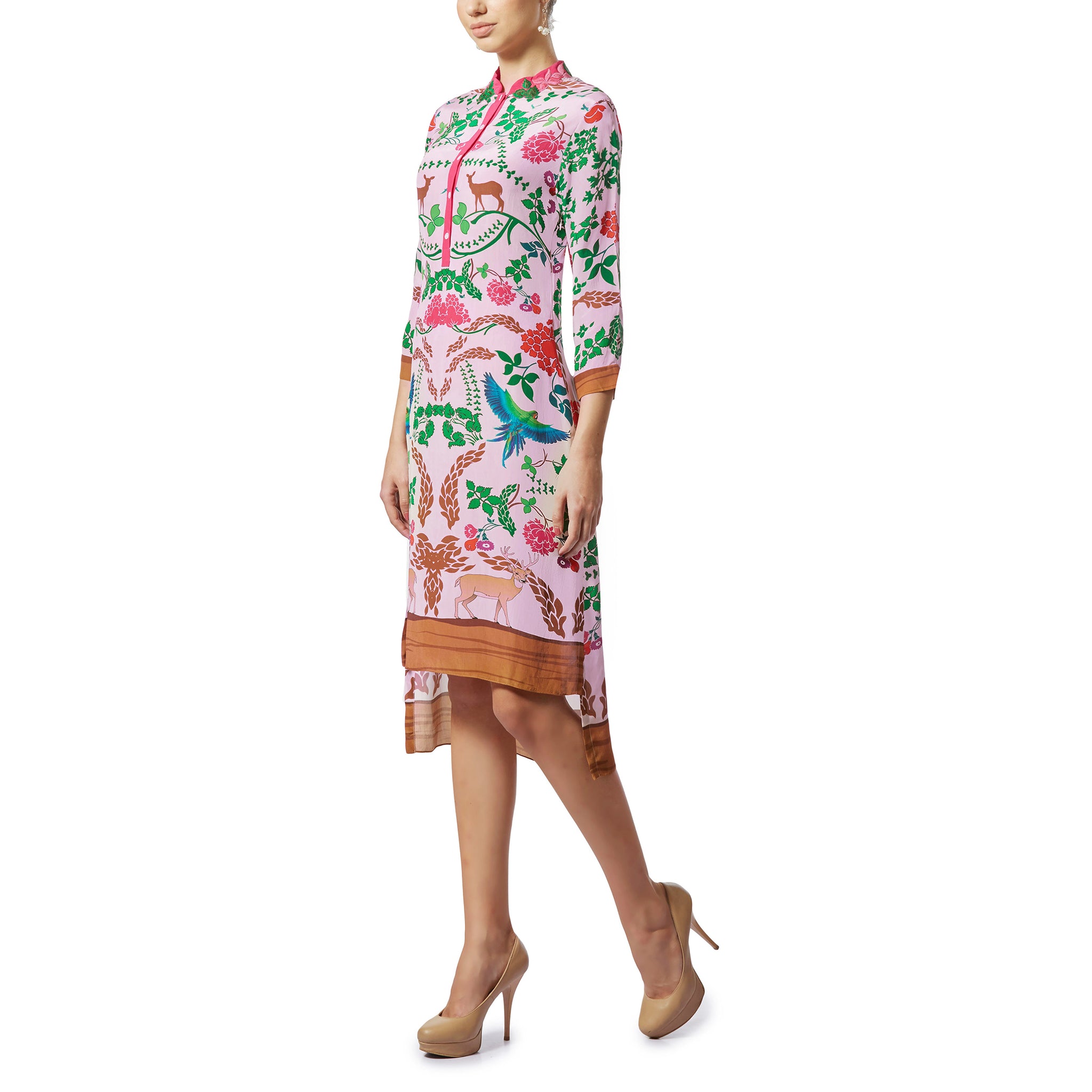 Embroidered High-Low Tunic