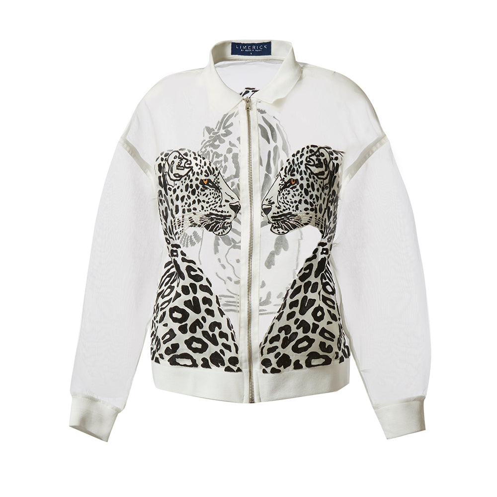 Embroidered Sheer Jacket