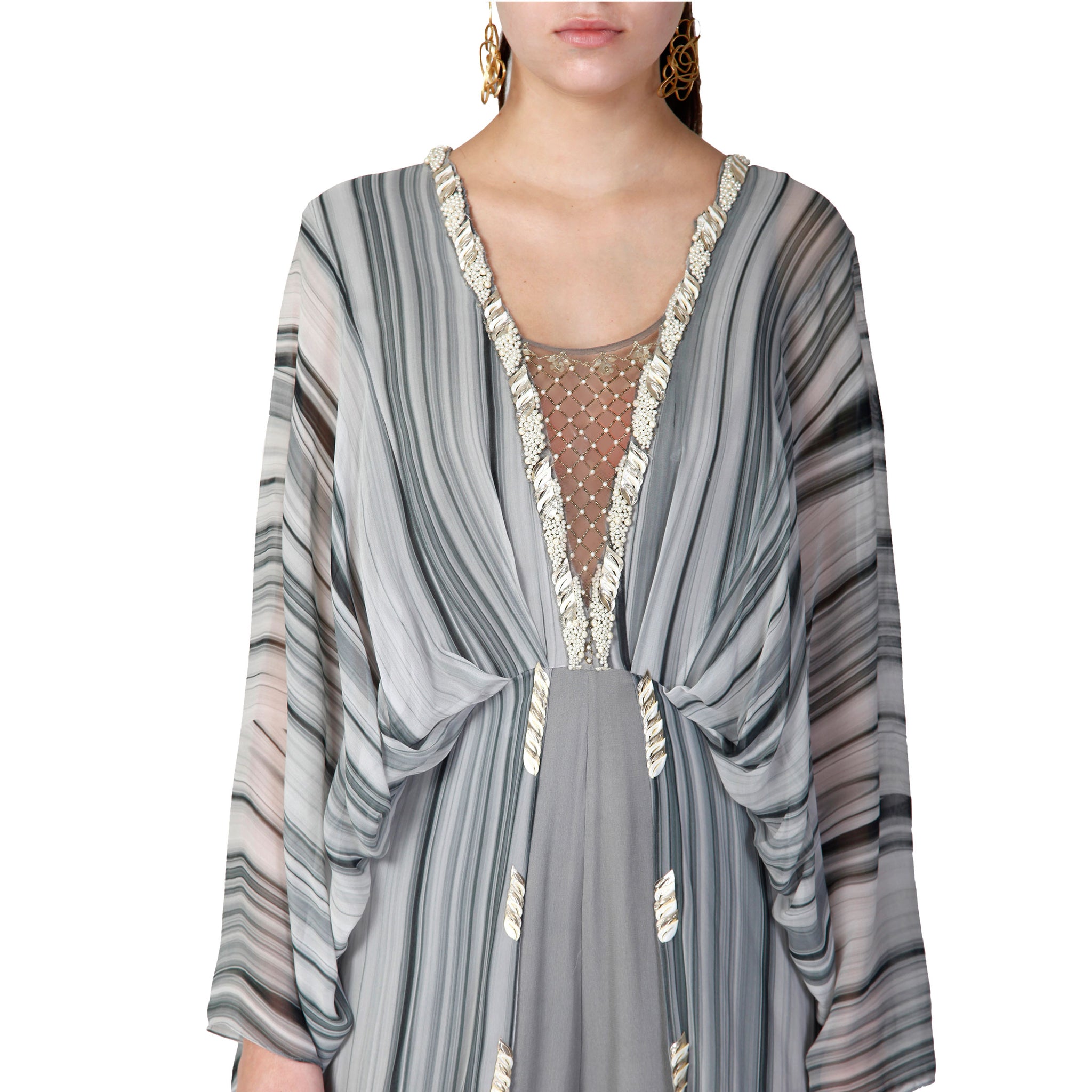 Embroidered Layered Jumpsuit