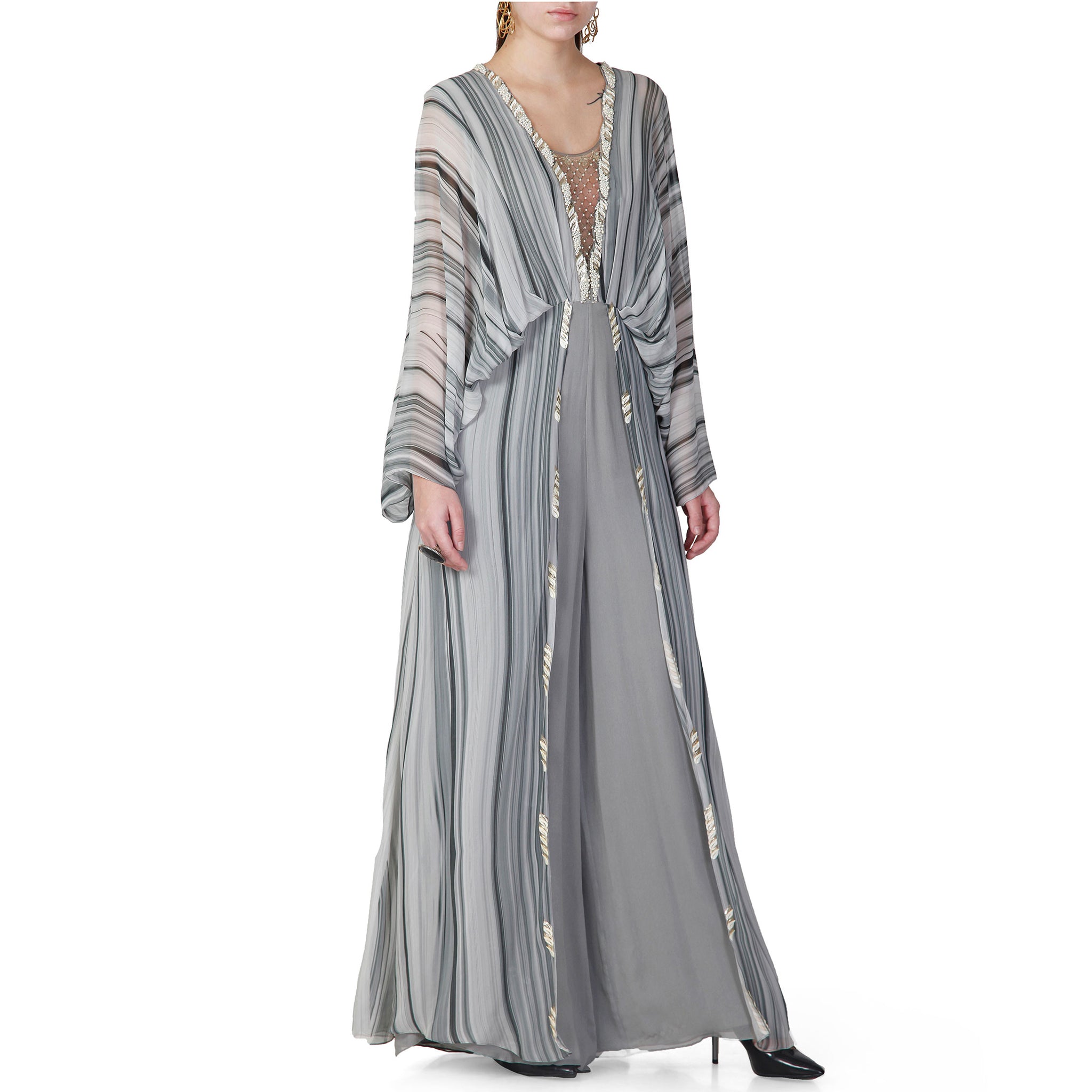 Embroidered Layered Jumpsuit