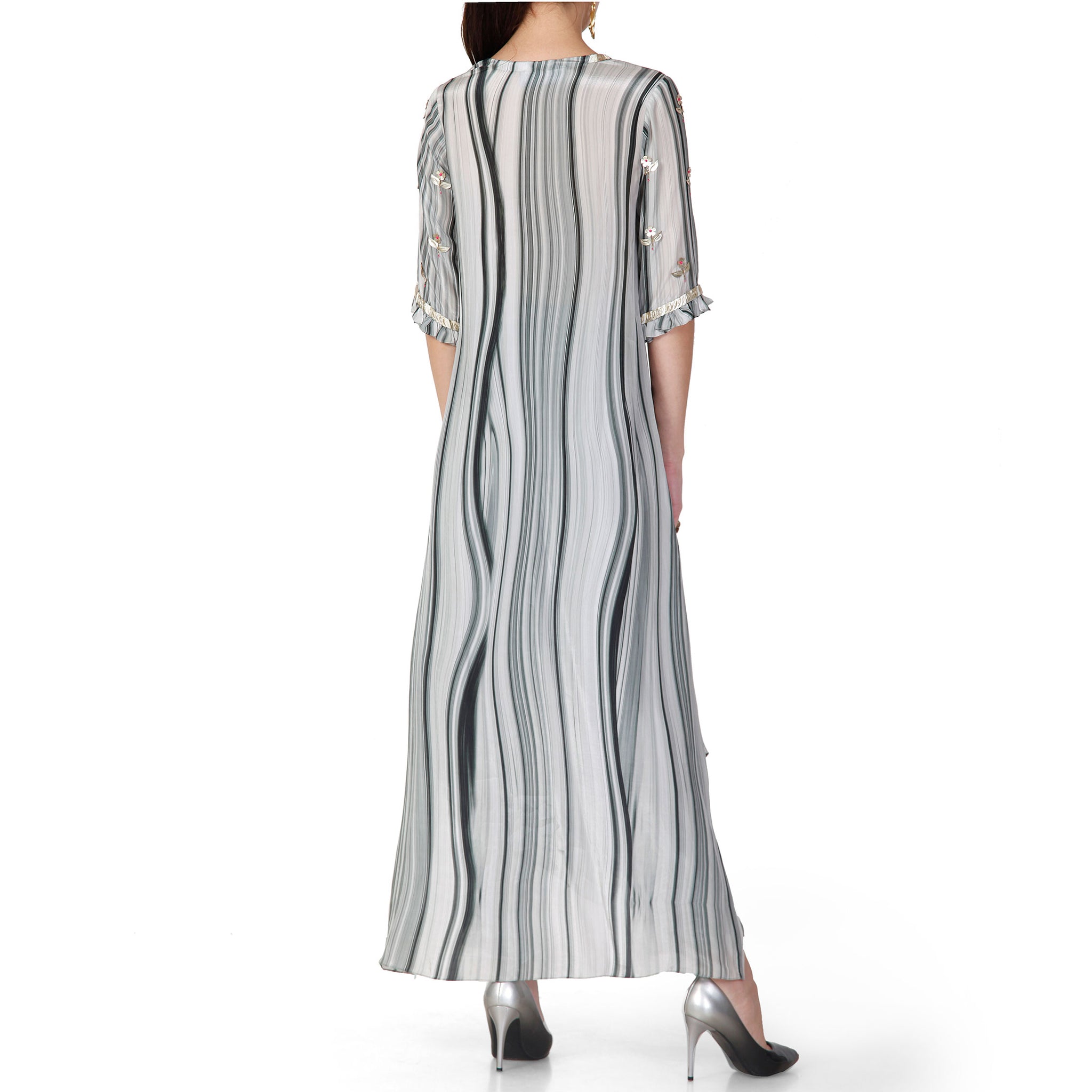Embroidered Printed Kurta Set