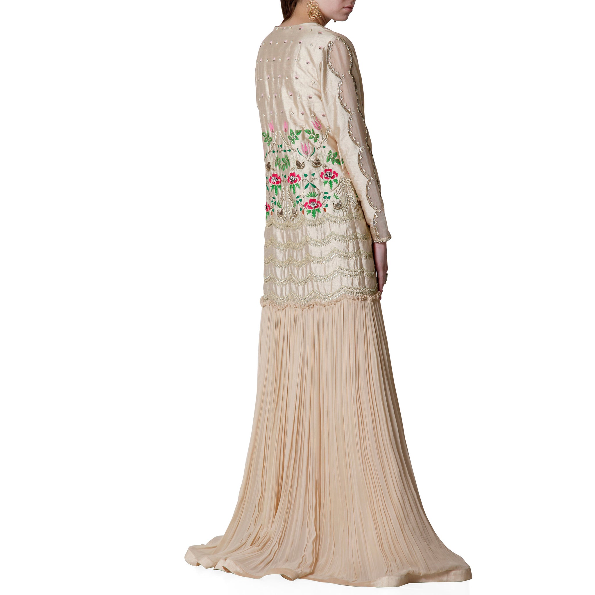 Embroidered Jacket with Jumpsuit