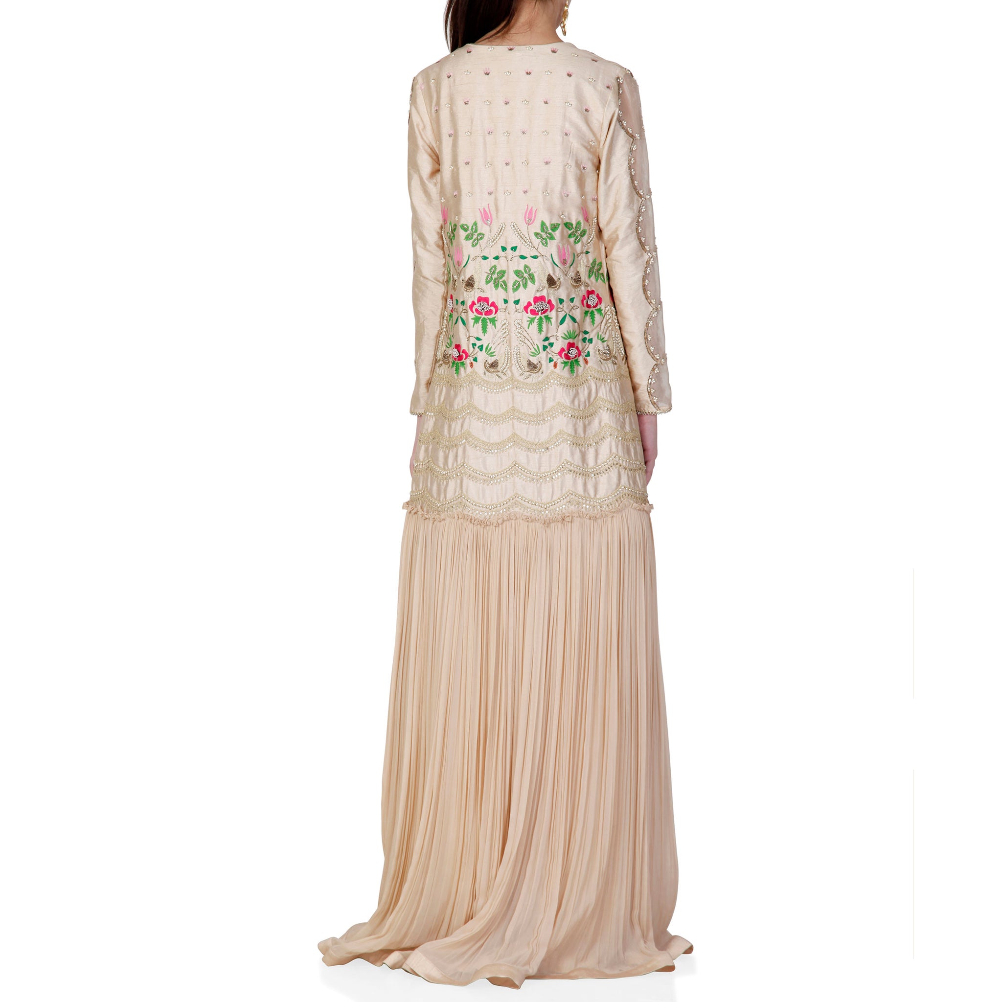 Embroidered Jacket with Jumpsuit