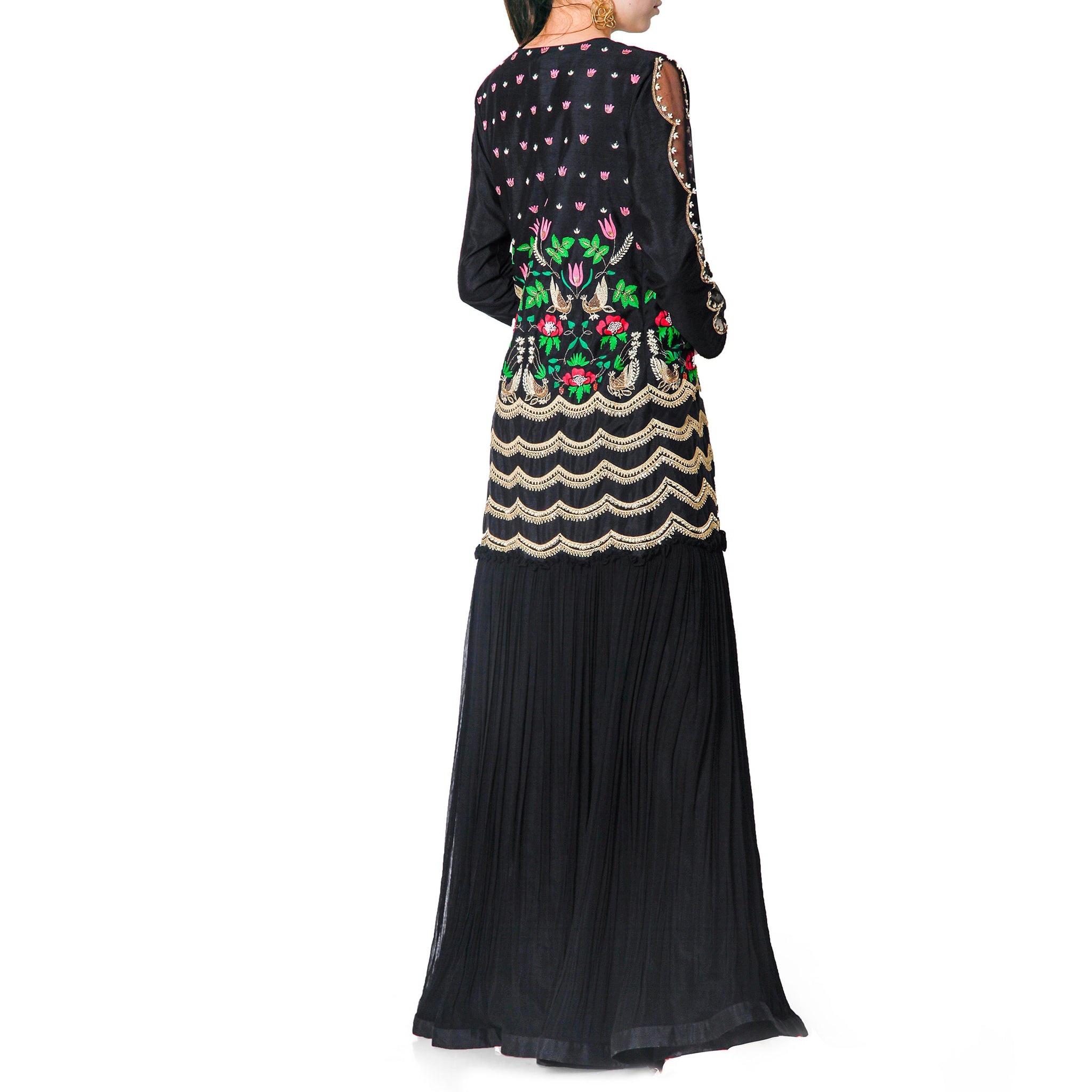 Embroidered Jacket with Jumpsuit