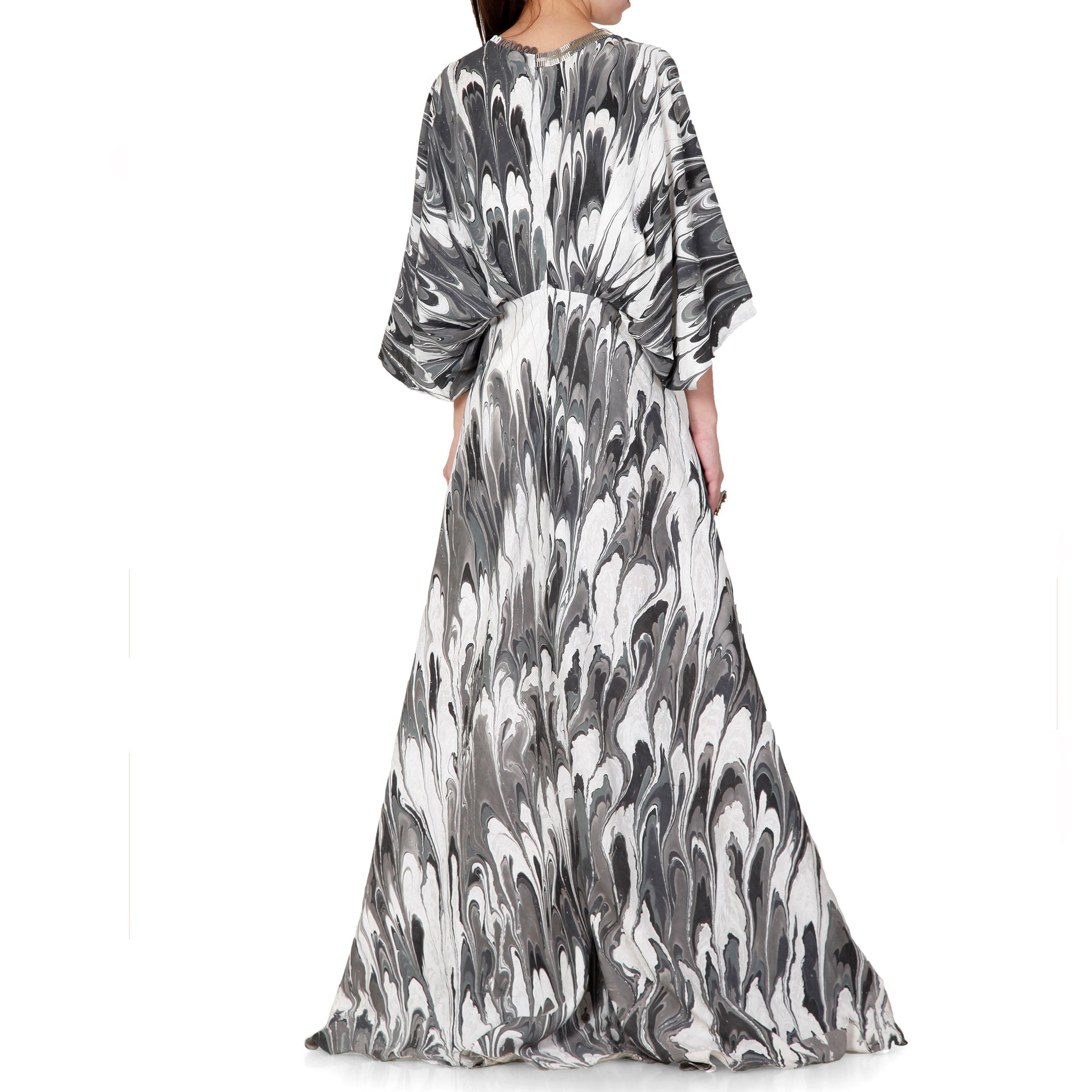 Embroidered Kaftan Dress