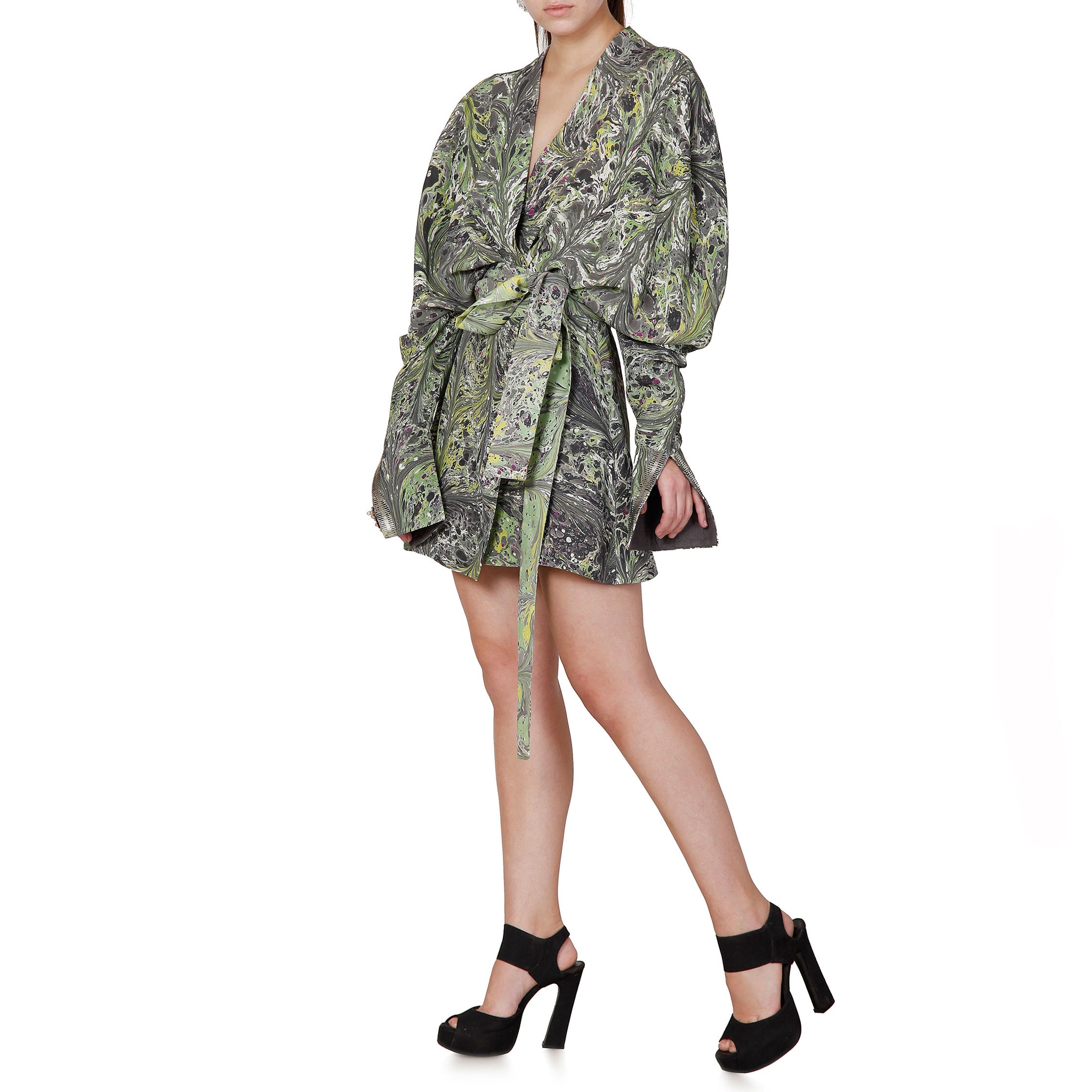 Draped Wrap Dress