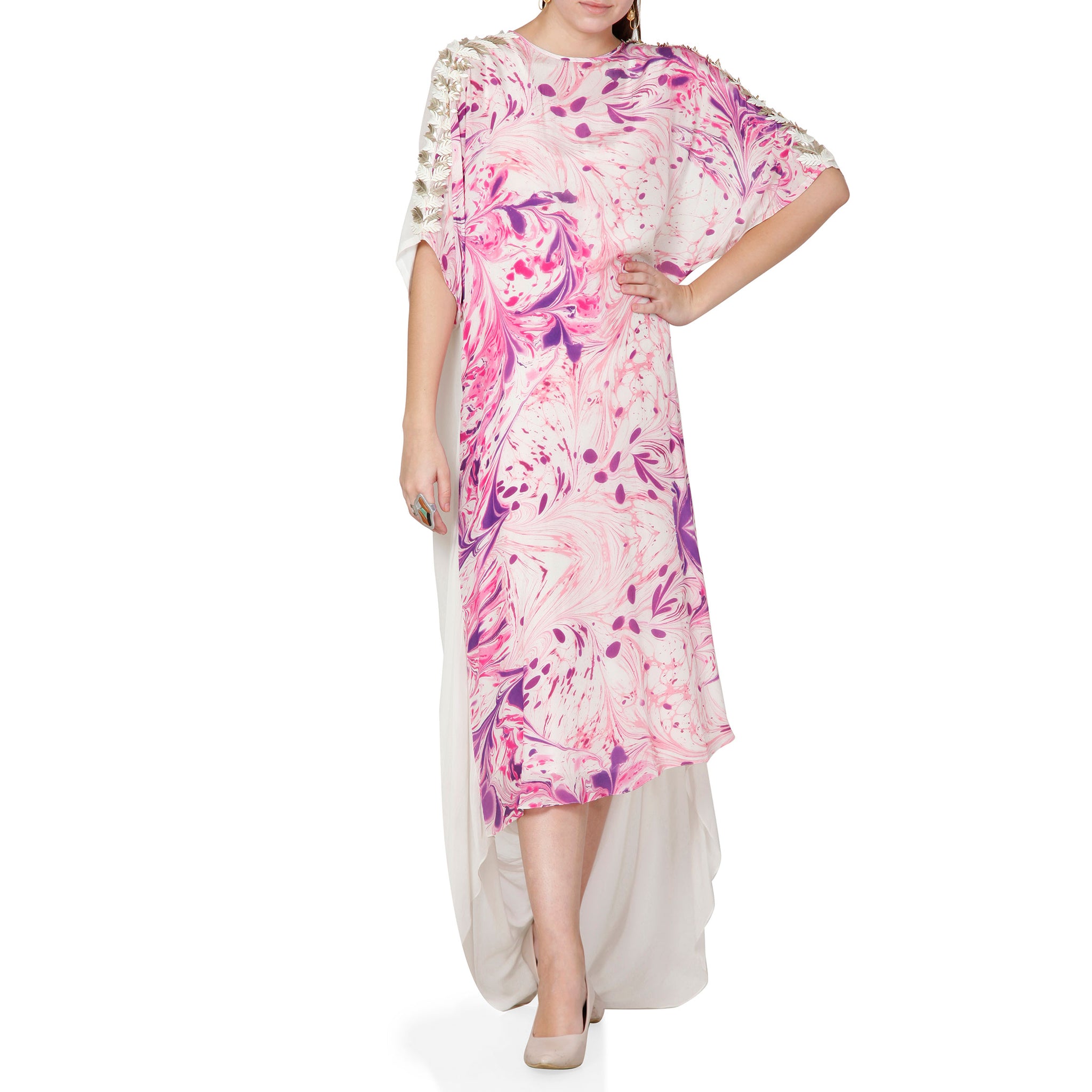 Embroidered Cowl Tunic
