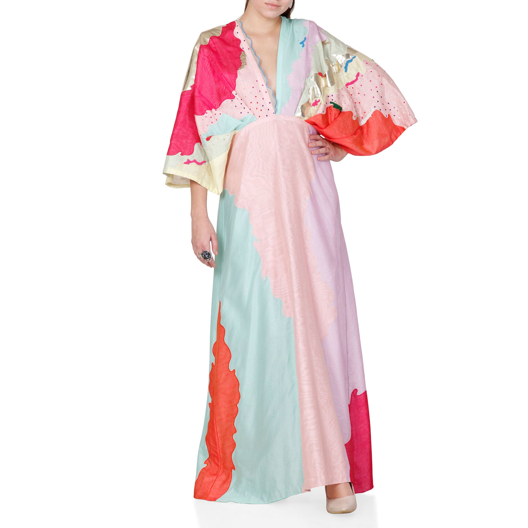Embroidered Maxi Dress