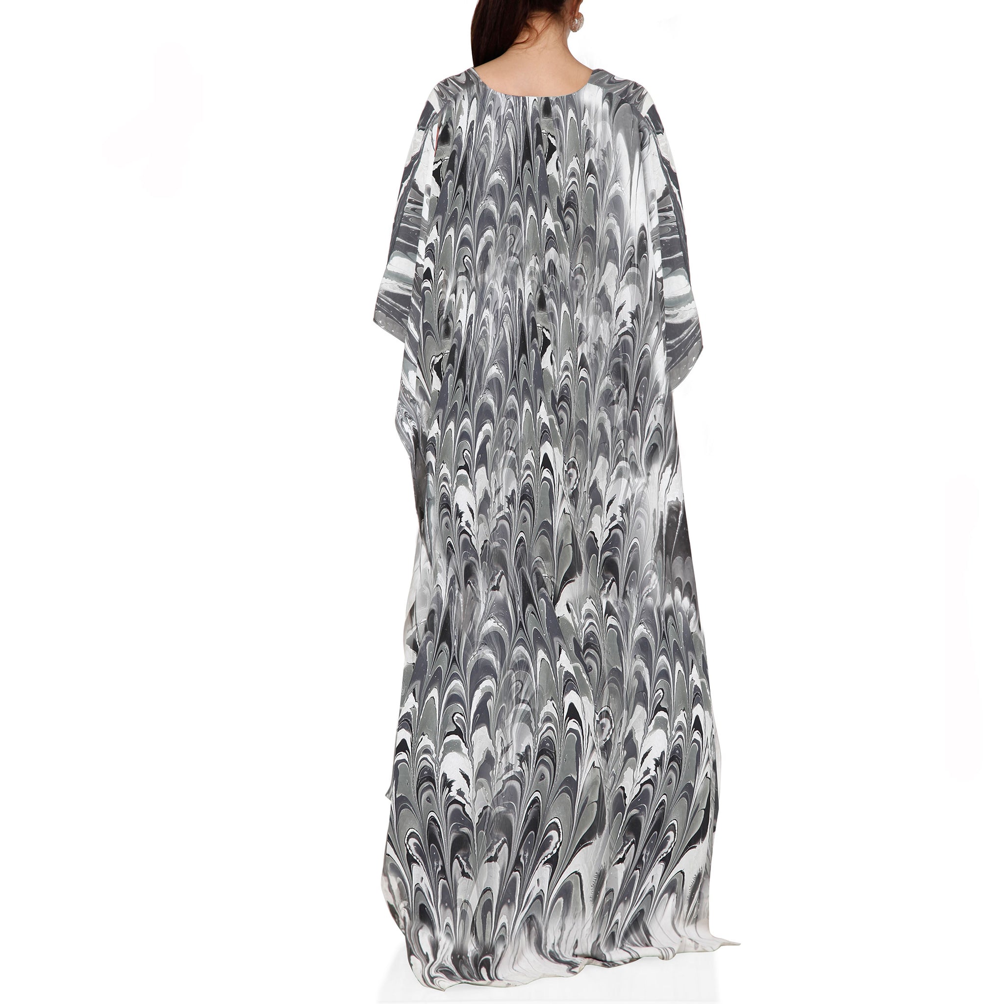 Draped Kaftan Dress