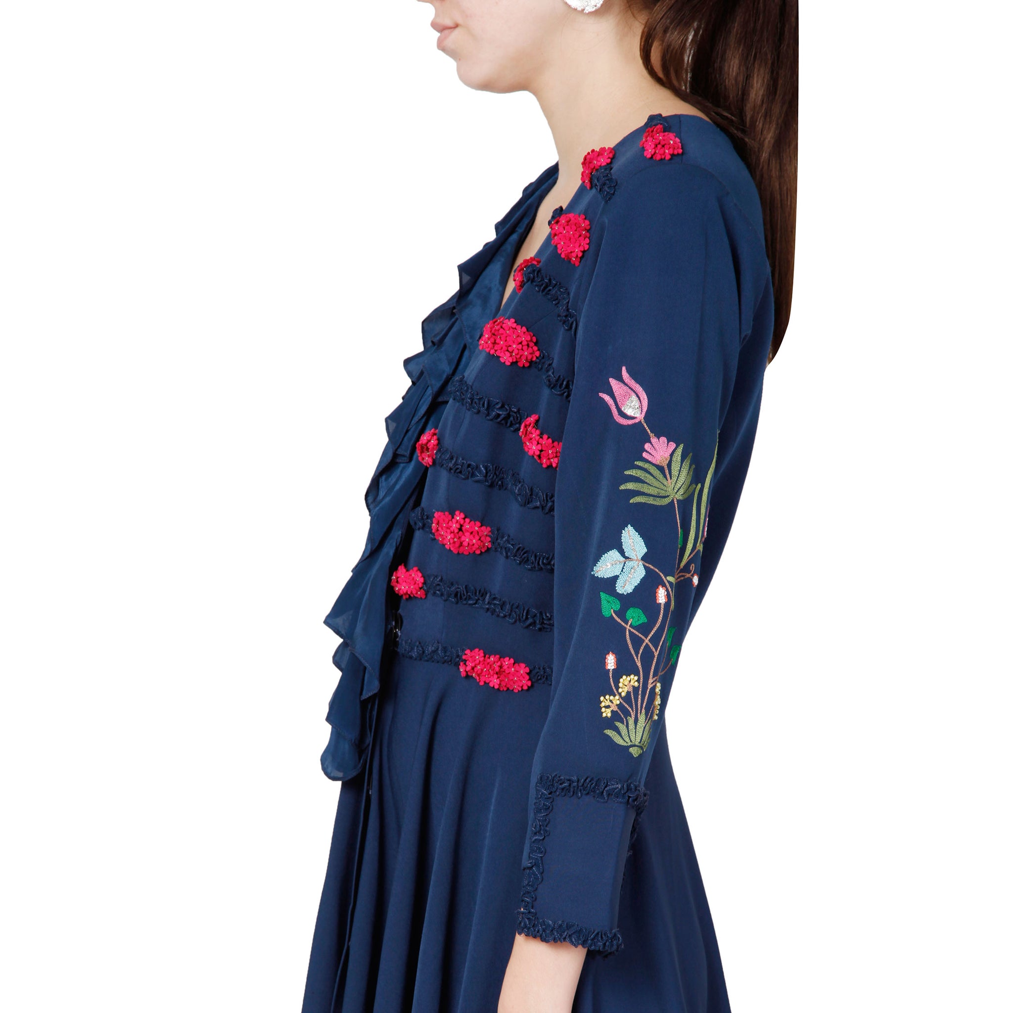 Embroidered Jacket Dress