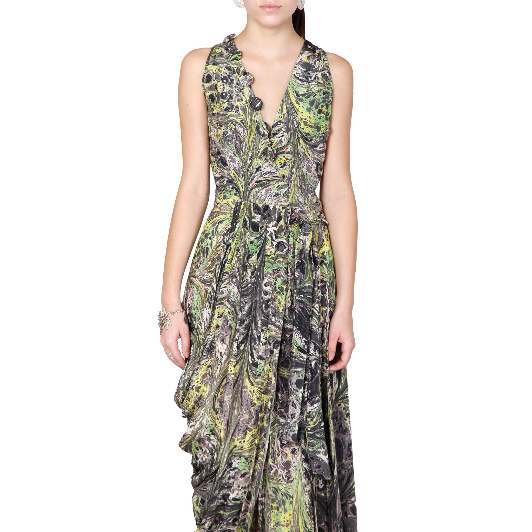 Draped Wrap Dress