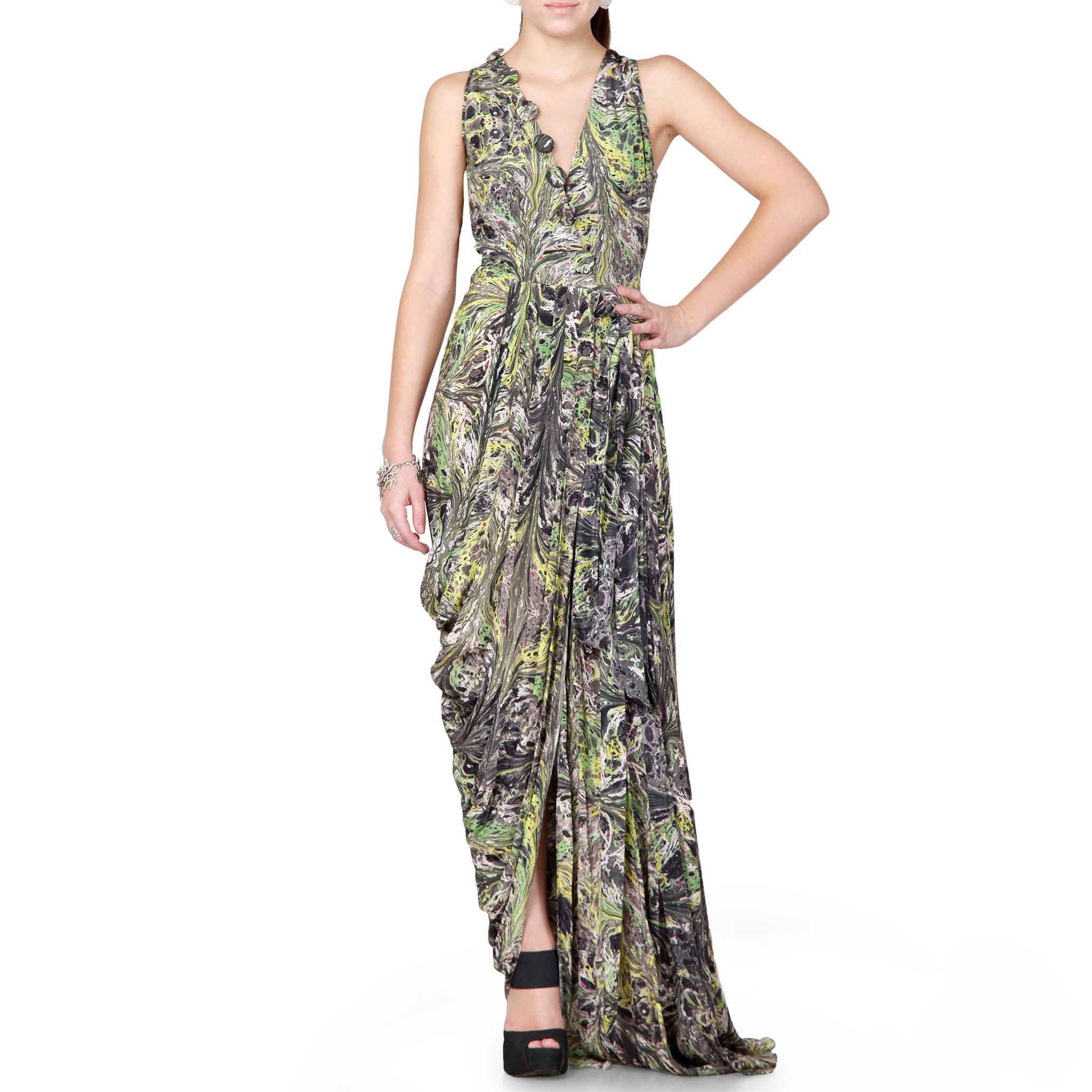 Draped Wrap Dress