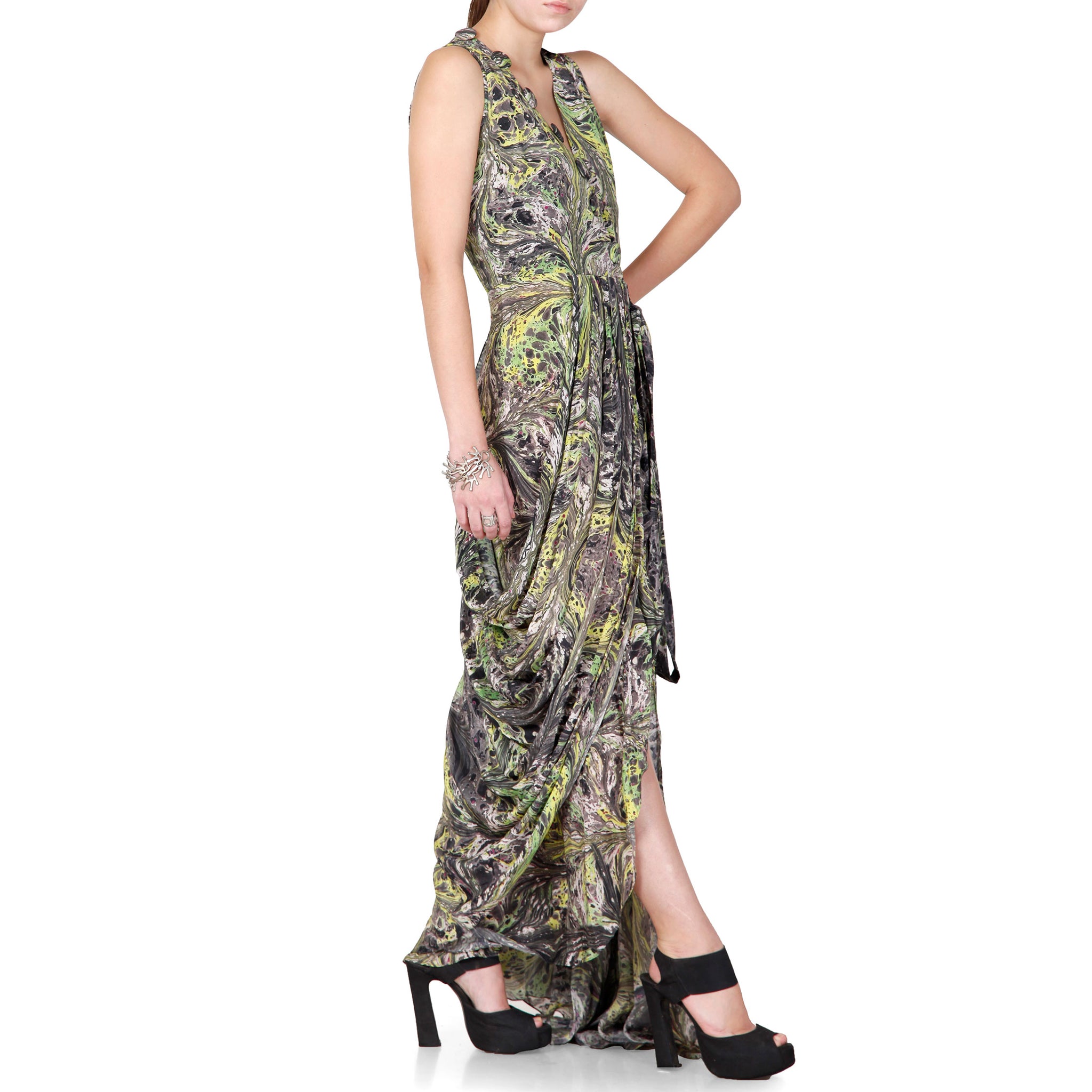 Draped Wrap Dress