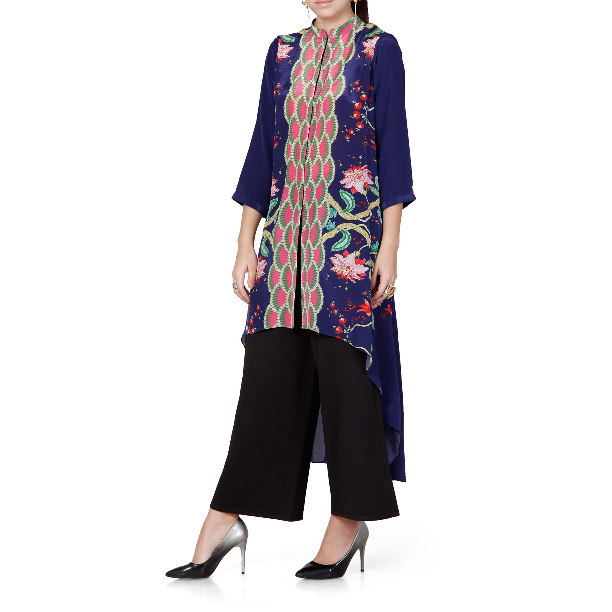 High-Low Printed Tunic
