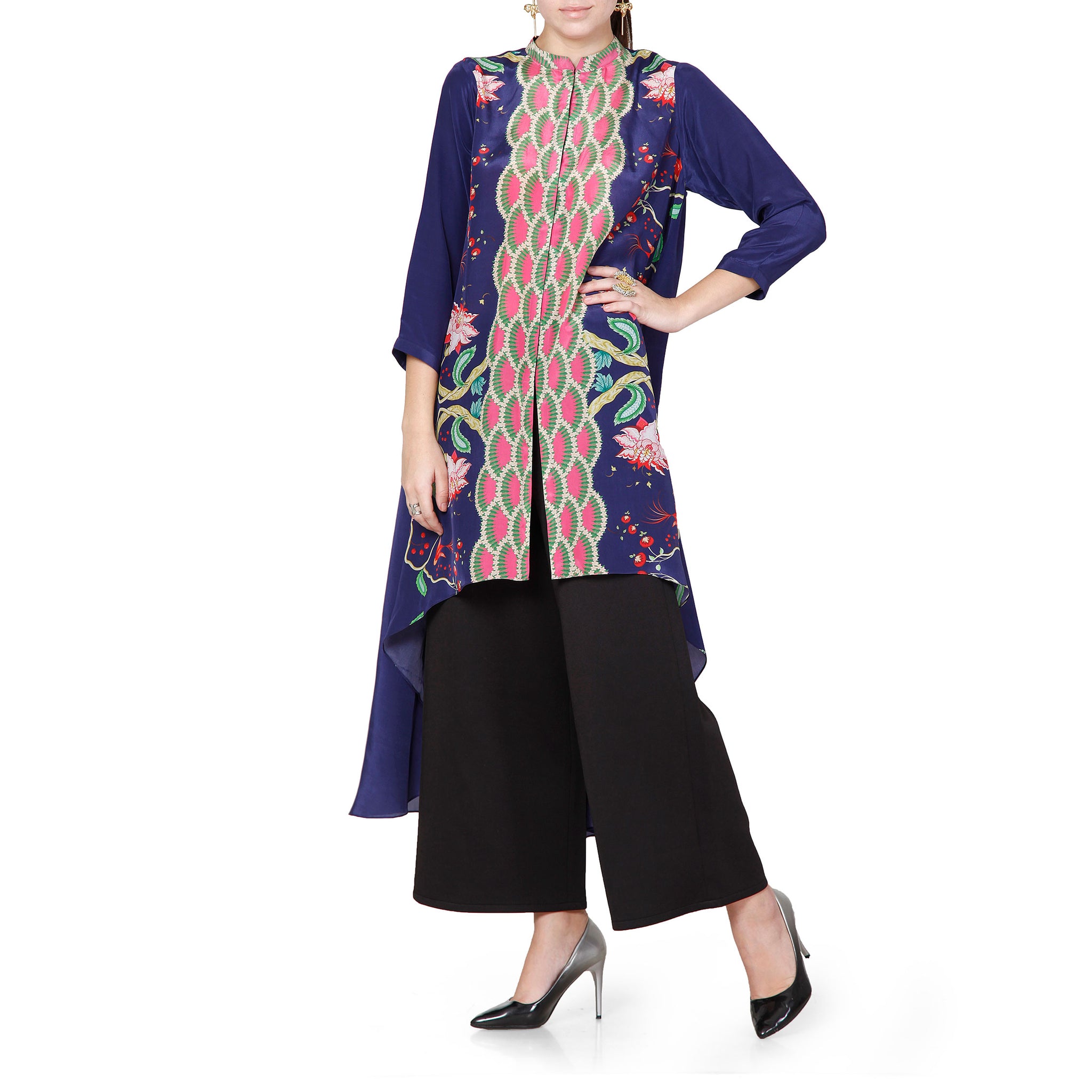 High-Low Printed Tunic
