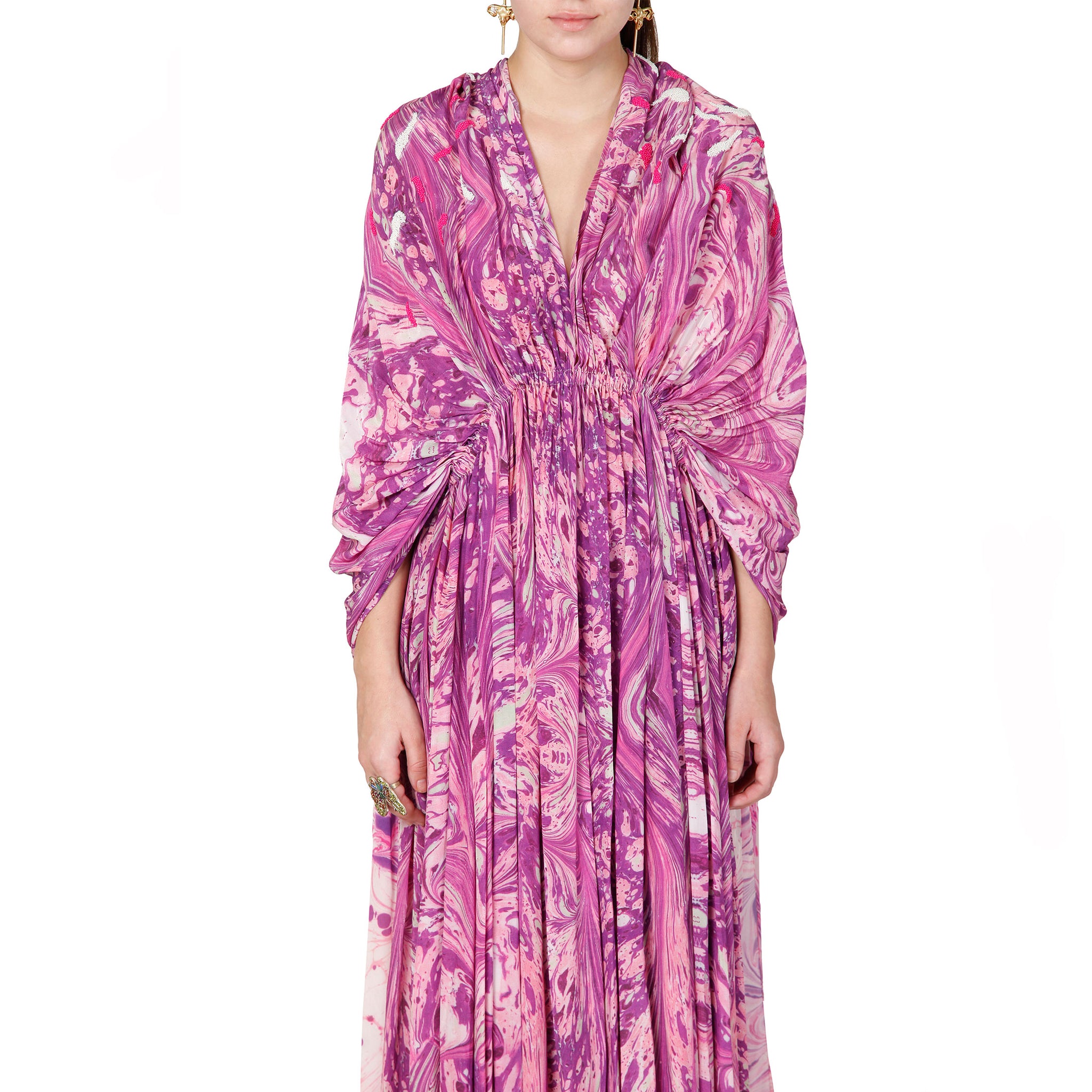 Embroidered Cape Jacket