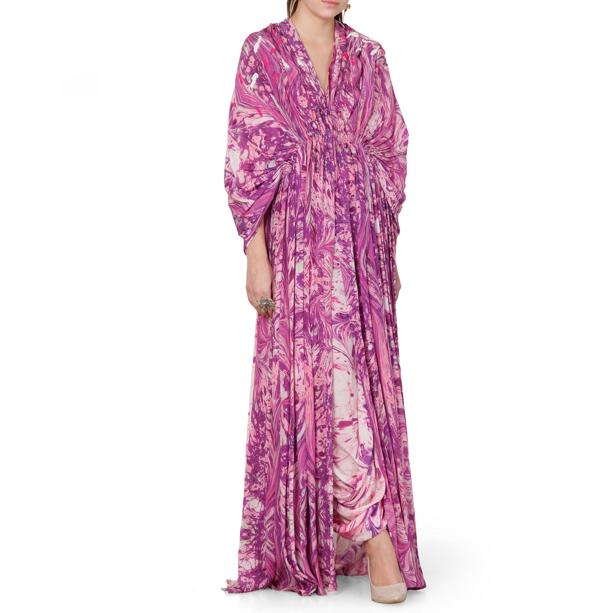 Embroidered Cape Jacket