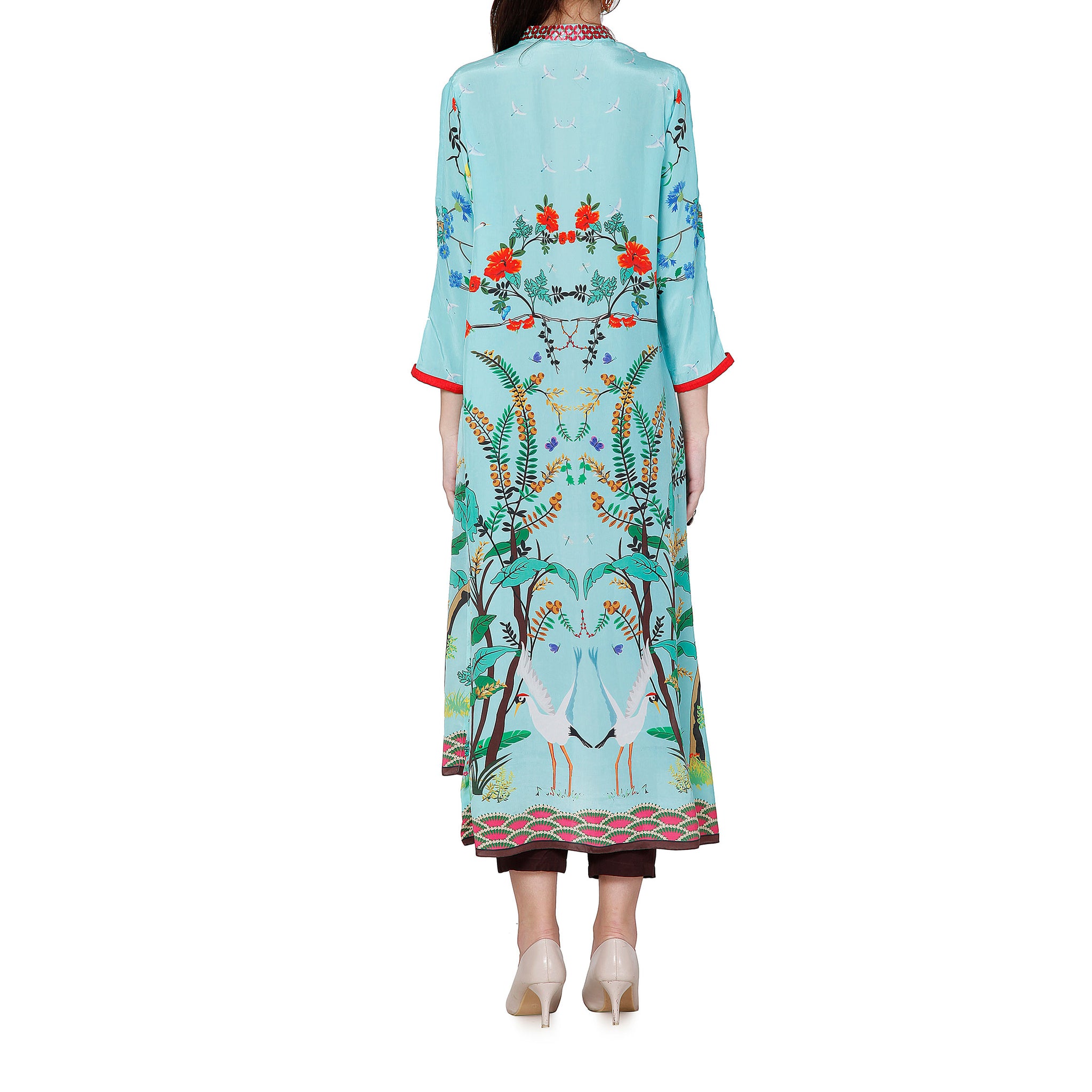 Embroidered Printed Tunic