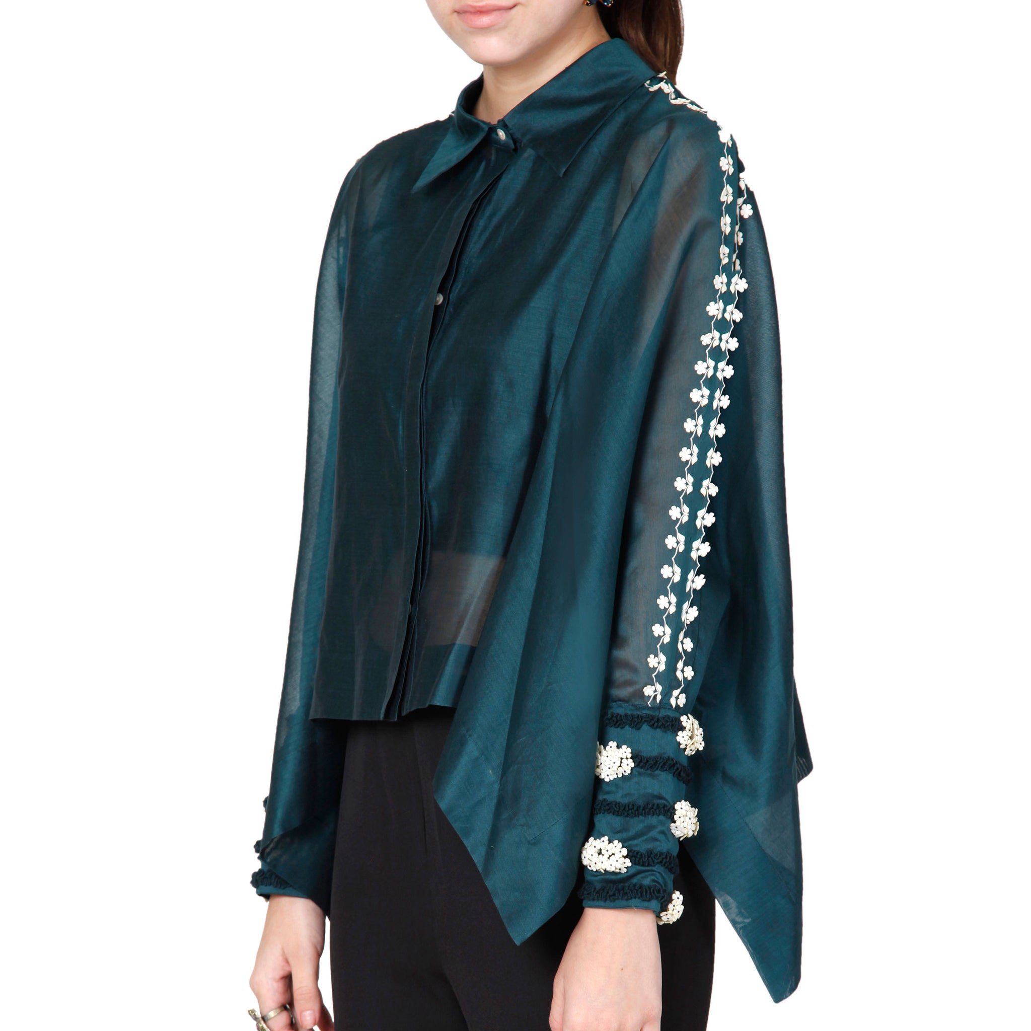 Embroidered Boxy Shirt