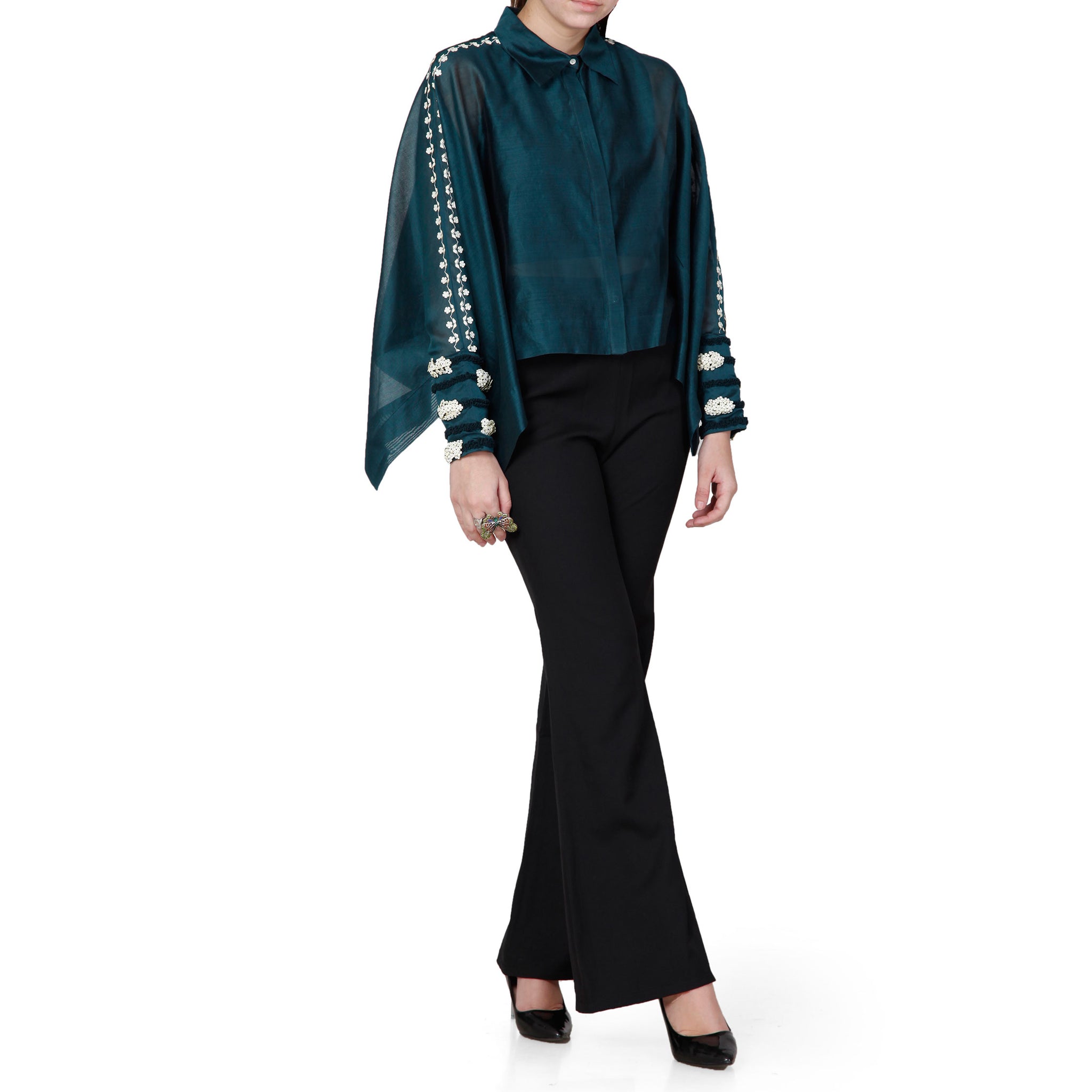 Embroidered Boxy Shirt