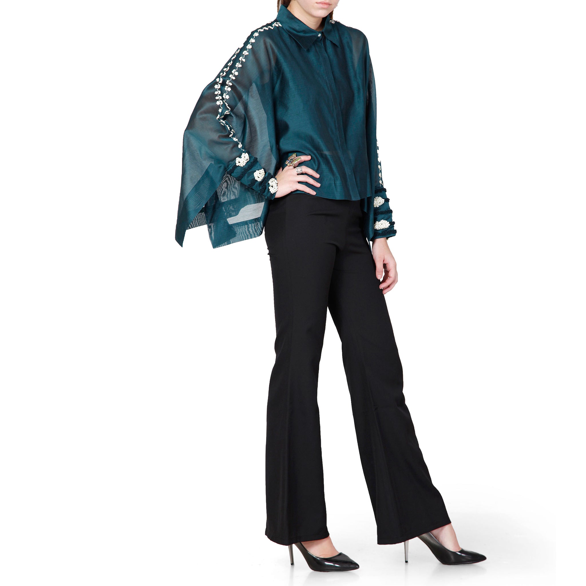 Embroidered Boxy Shirt