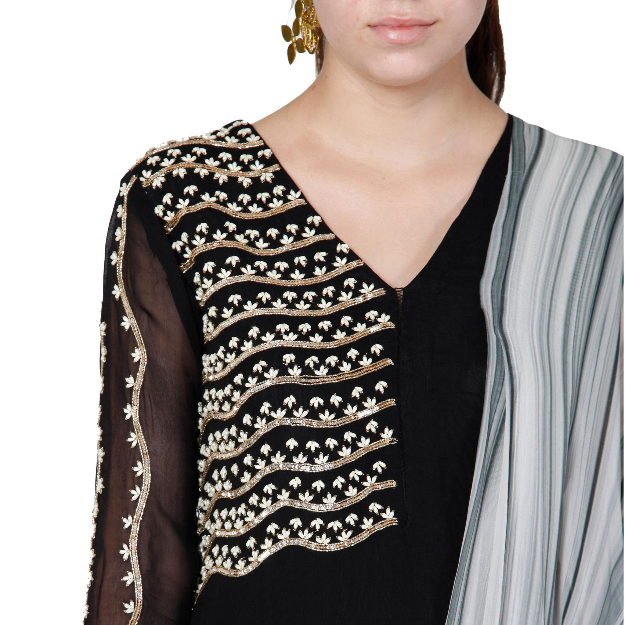 Draped Kurta with Pants