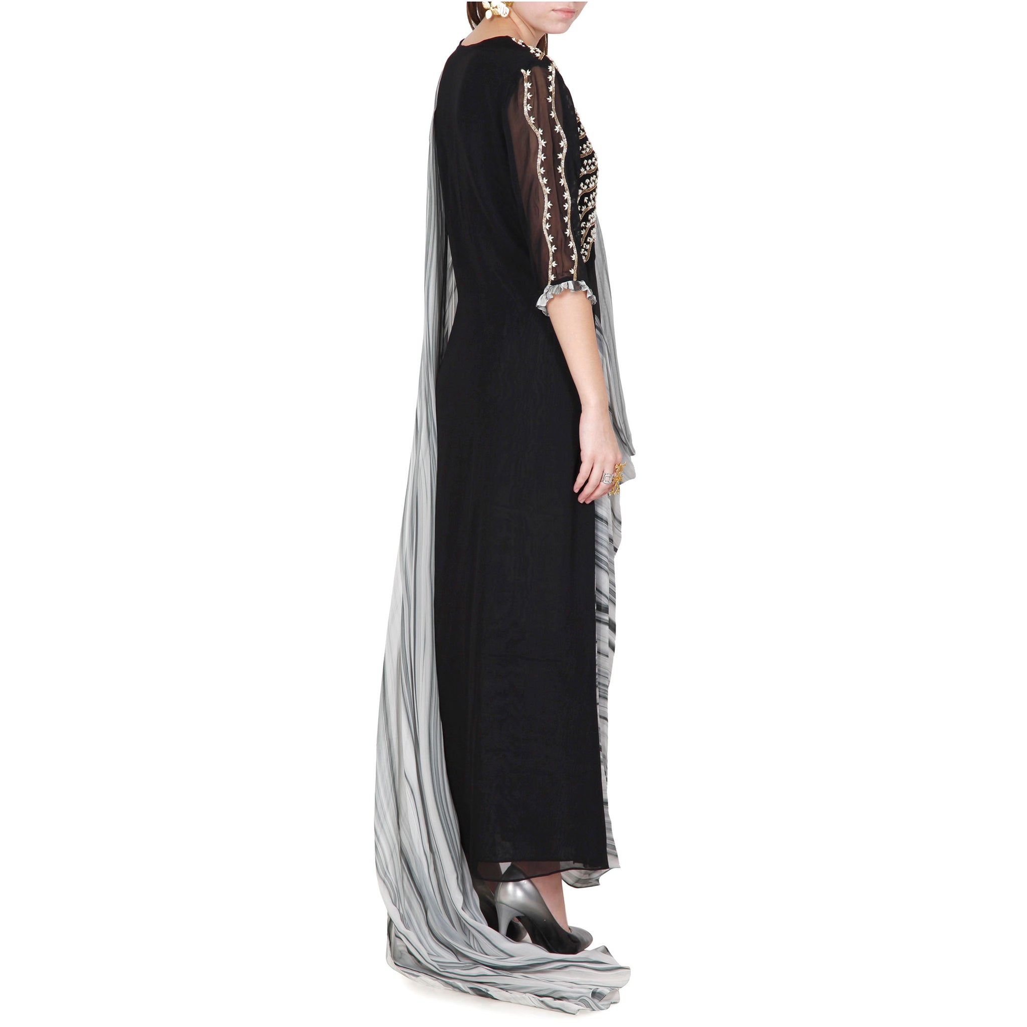 Draped Kurta with Pants