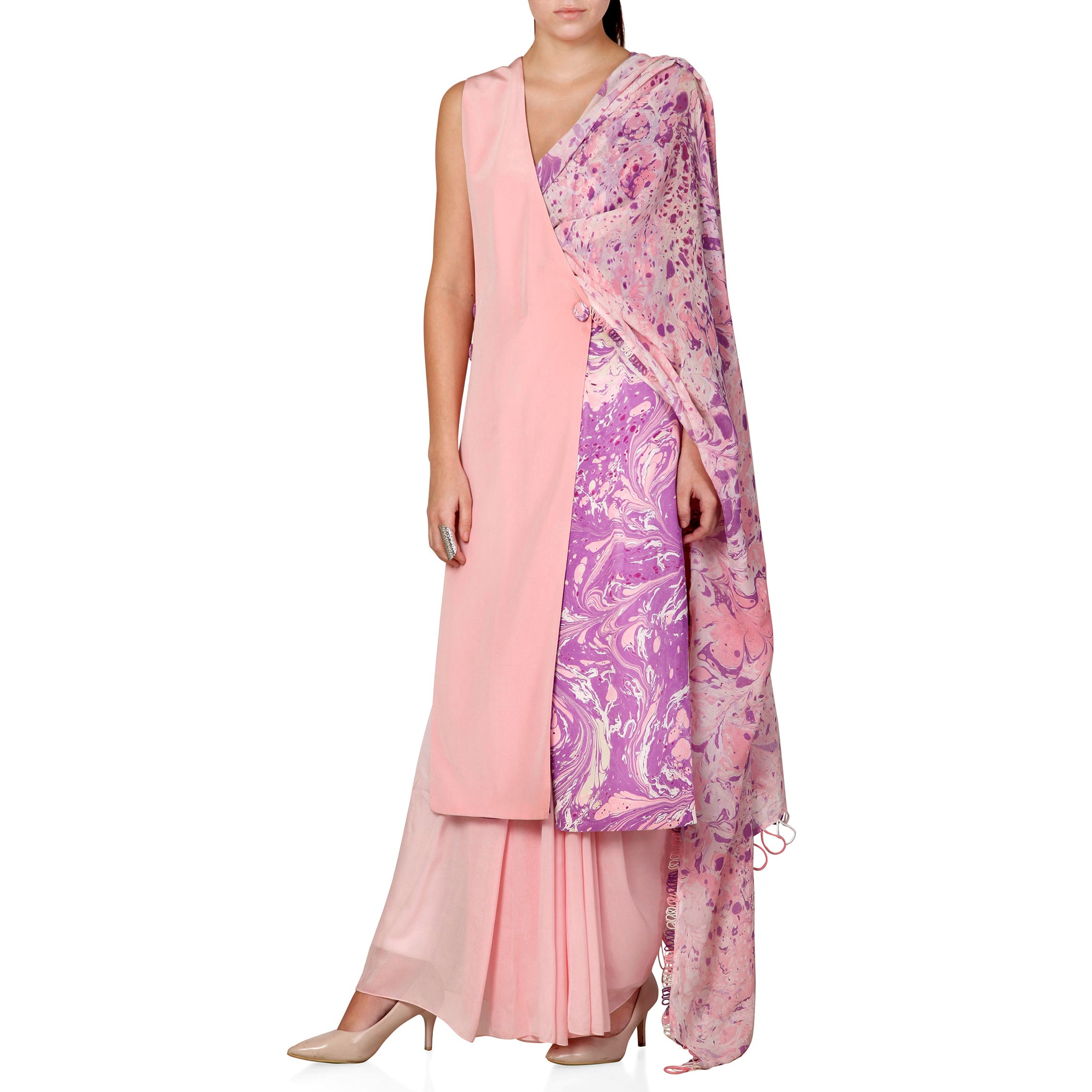 Half & Half Sari with Jacket