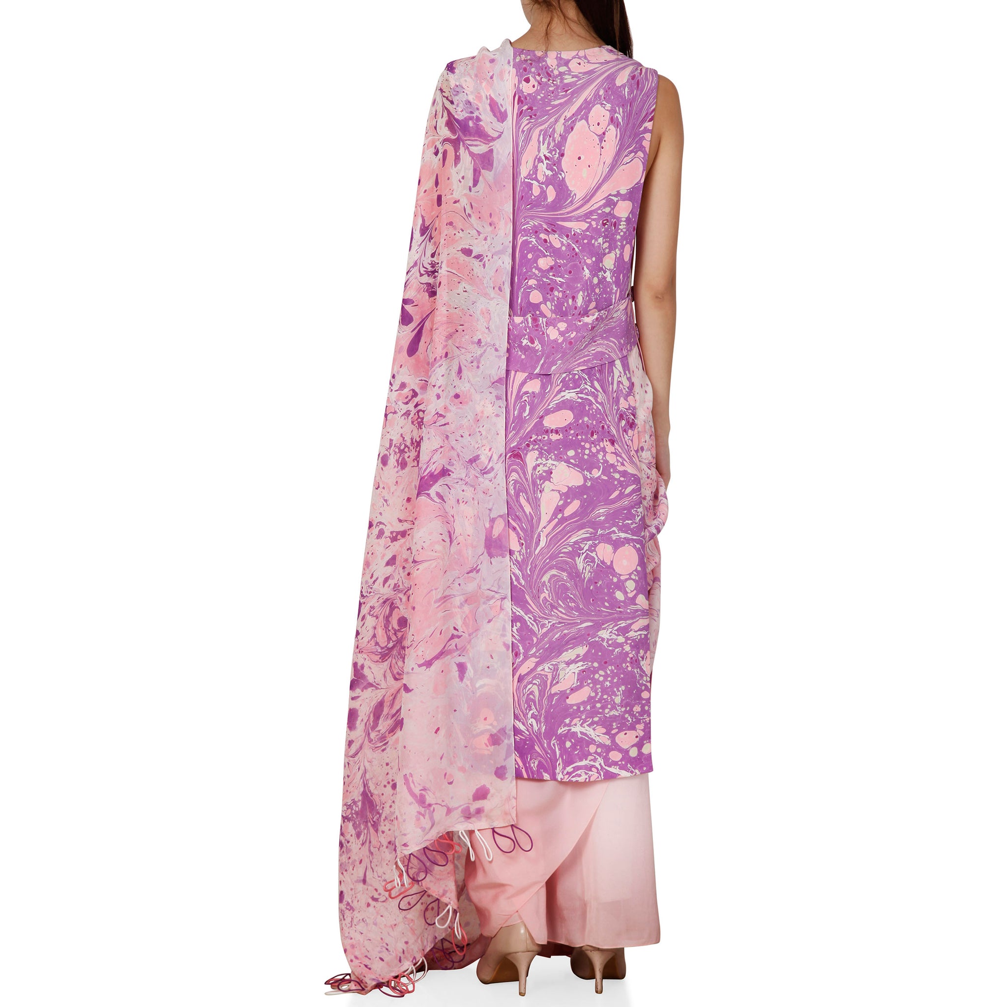 Half & Half Sari with Jacket