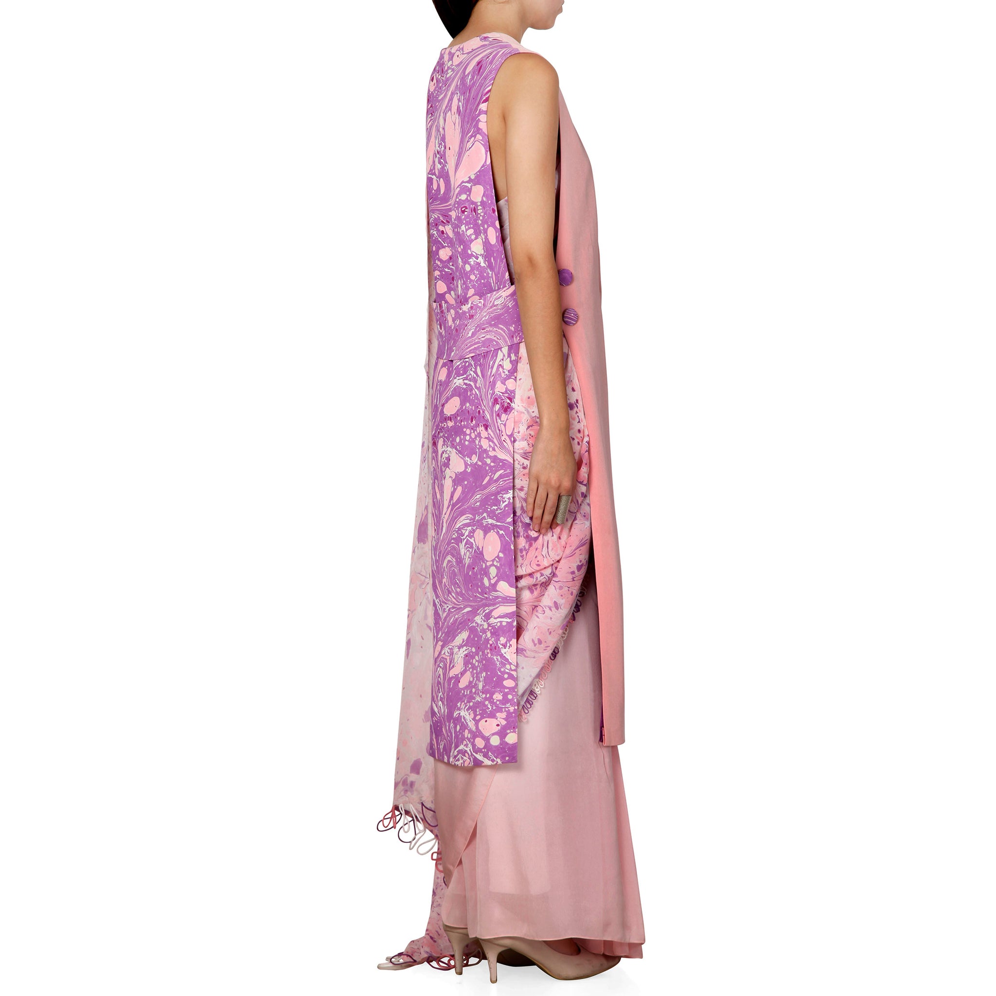 Half & Half Sari with Jacket