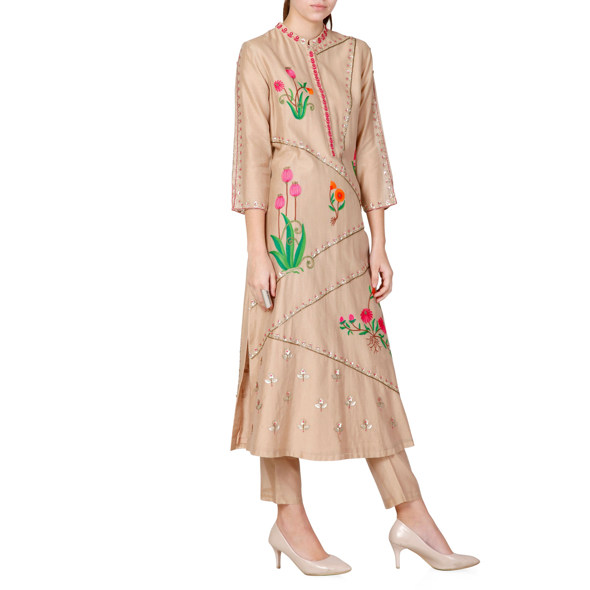 Embroidered Kurta with Pants