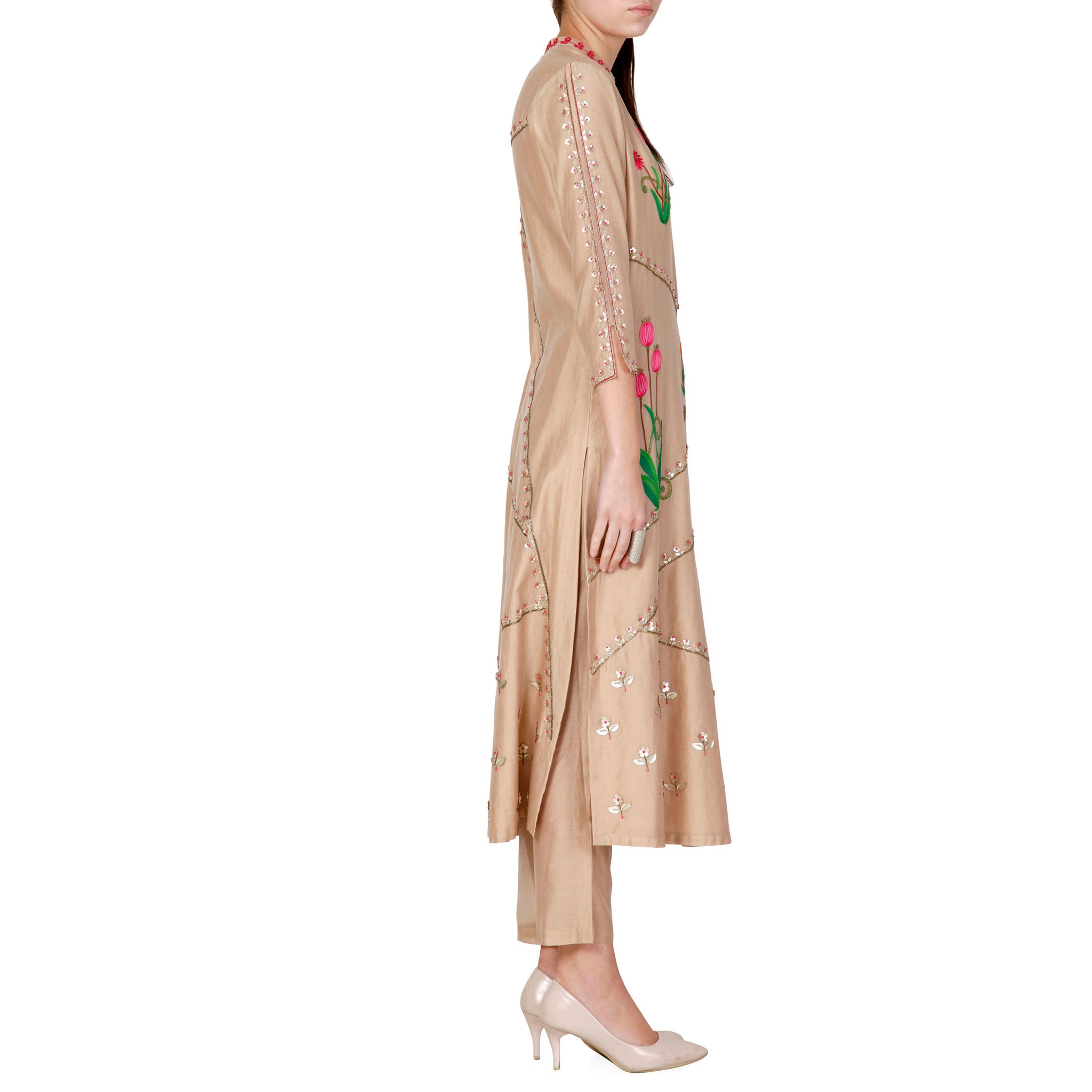 Embroidered Kurta with Pants